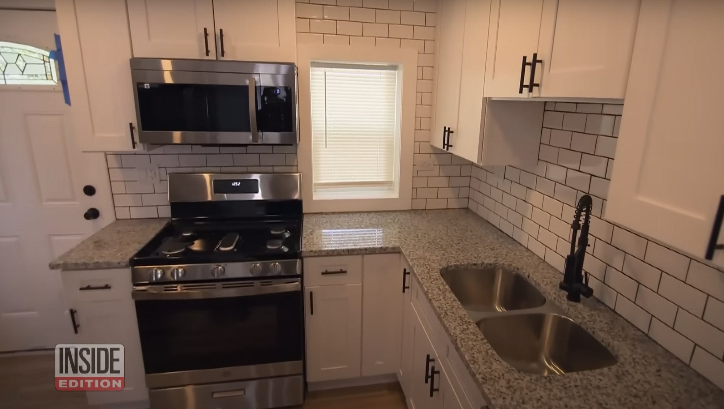 The renovated kitchen inside Pope XIV's childhood home from a video dated May 10, 2025. | Source: Inside Edition
