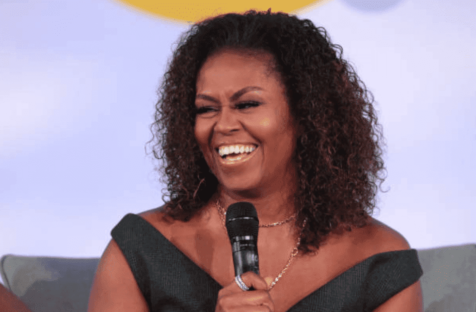 Michelle Obama addresses her guests from a stage at the Obama Foundation Summit, on October 29, 2019, in Chicago, Illinois | Source: Scott Olson/Getty Images