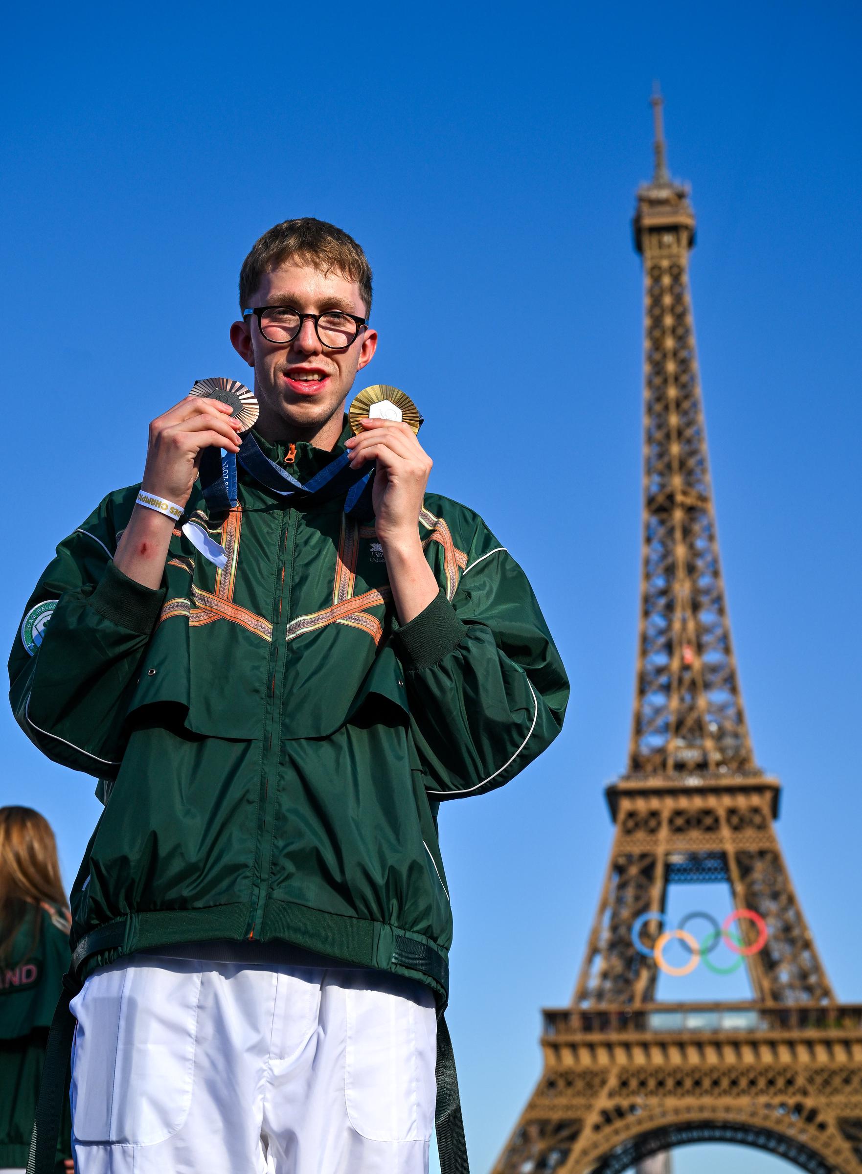 Daniel Wiffen at the Champions Park during the 2024 Paris Summer Olympic Games in Paris, France. | Source: Getty Images