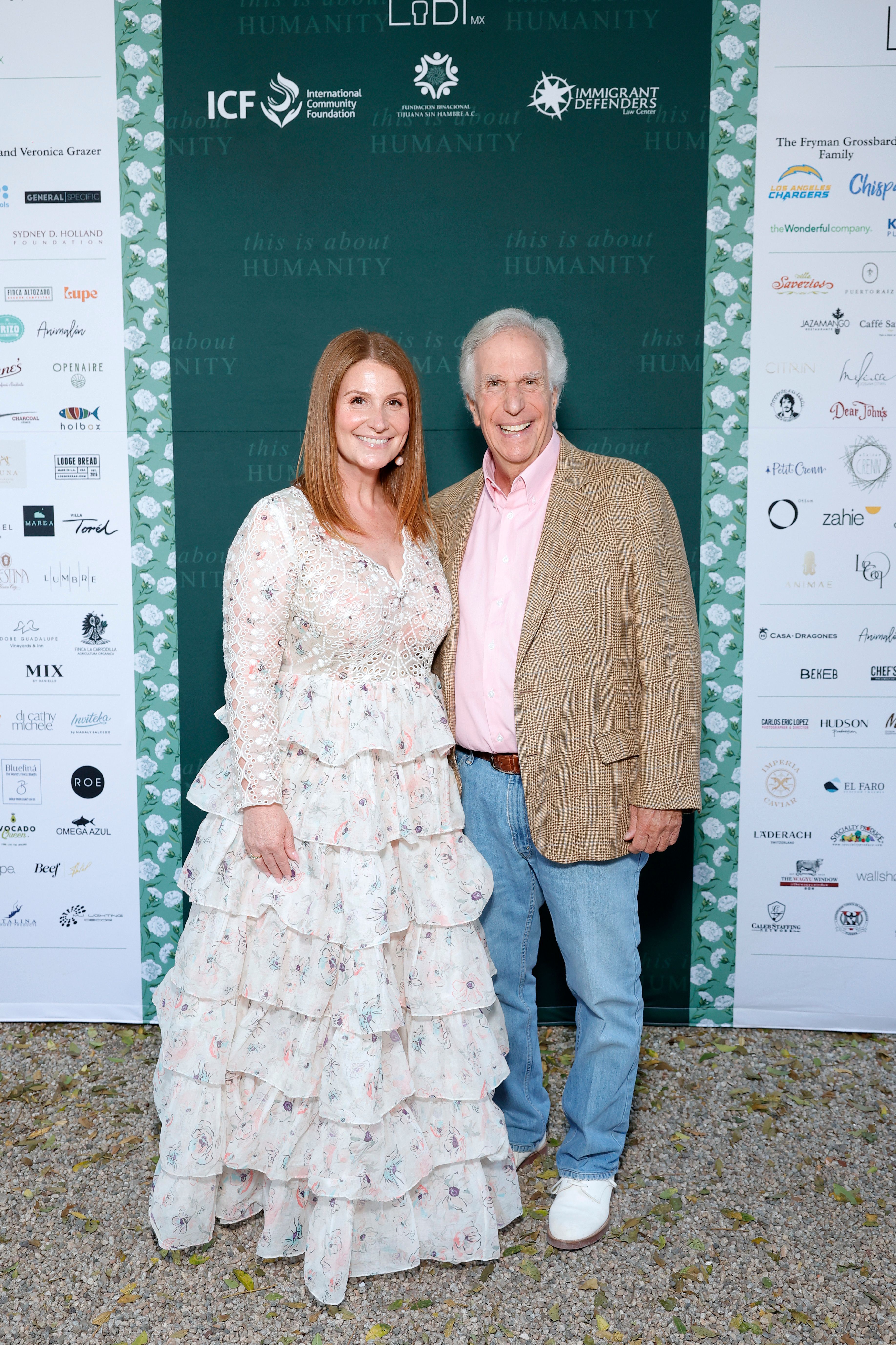 Zoe and Henry Winkler attend the TIAH 6th Anniversary Soiree on August 24, 2024, in Los Angeles, California. | Source: Getty Images