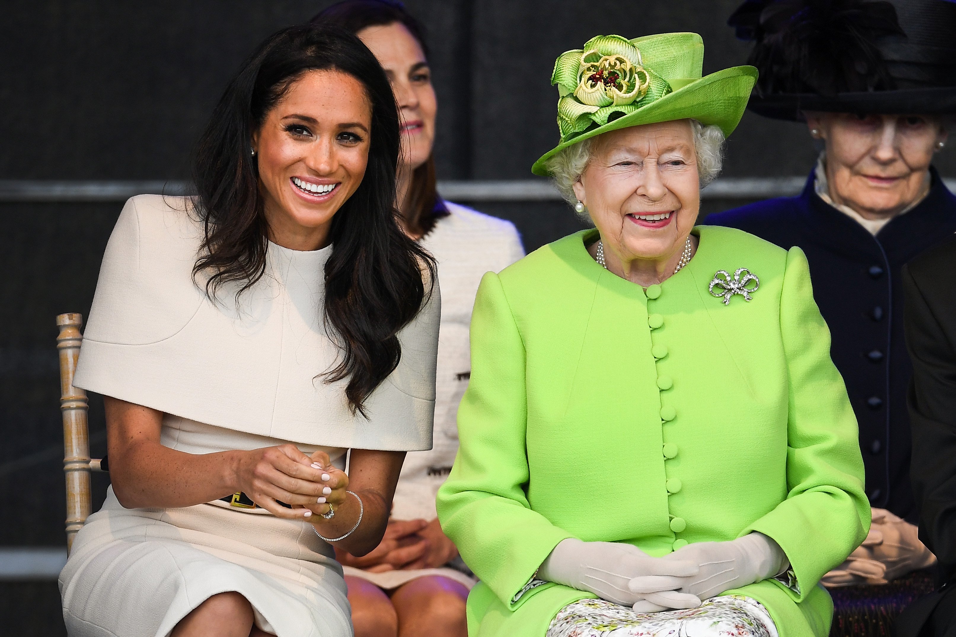 Meghan Markle and Queen Elizabeth II in Chester, England 2018. |  Source: Getty images 