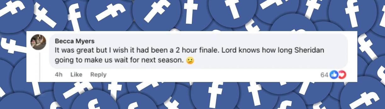 Viewer comment about "Landman's" Season 1 Finale, posted on January 13, 2025. | Source: Facebook/Landman