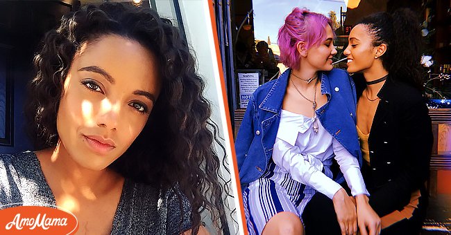 Left: "Legends of Tomorrow" actress Maisie Richardson-Sellers. Right: Richardson-Sellers with her girlfriend soul singer Clay. | Photo: Instagram.com/maisiersellers