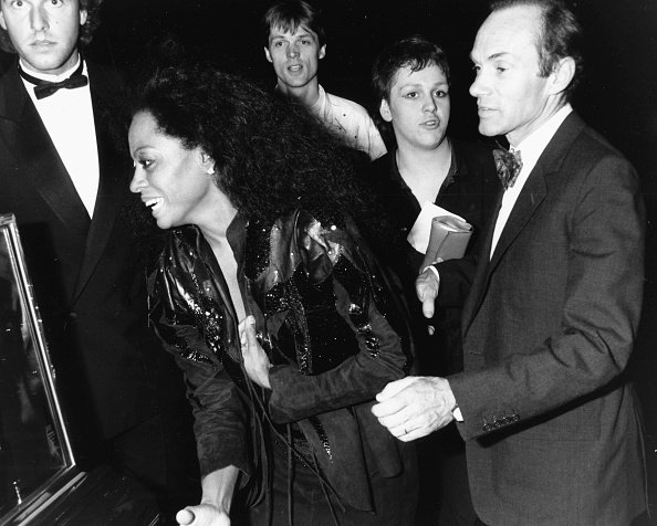Singer Diana Ross and her former husband Arne Naess arriving at the Hippodrome club in London in 1986. I Image: Getty Images.