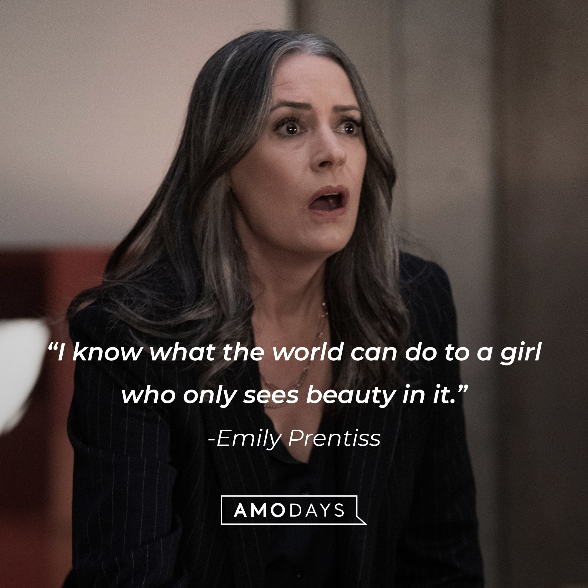 Emily Prentiss' quote: "I know what the world can do to a girl who only sees beauty in it." | Source: Facebook.com/CriminalMinds