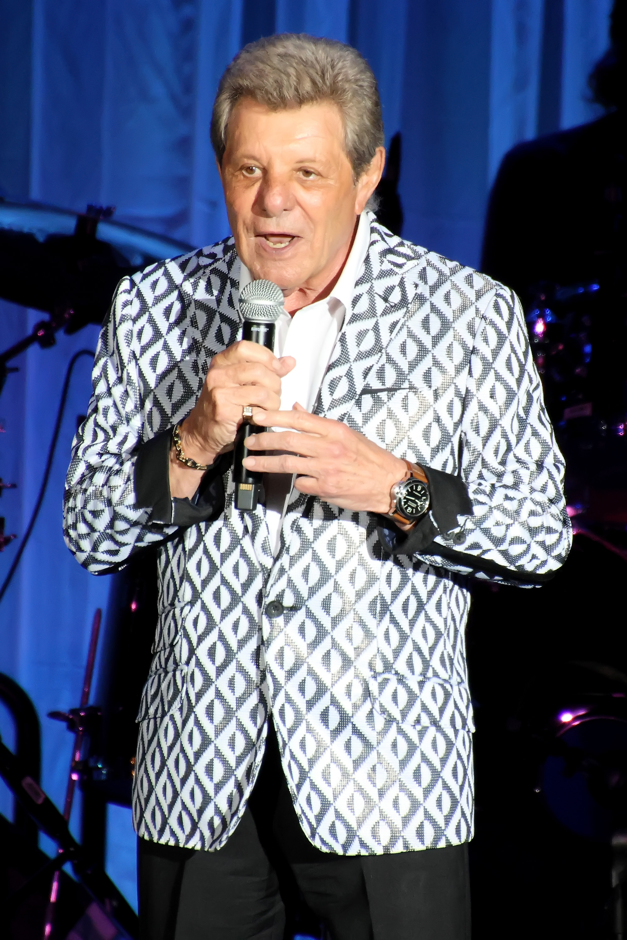 Frankie Avalon performs at Golden Nugget on April 22, 2023 in Atlantic City, New Jersey. | Source: Getty Images