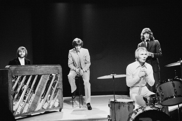 Bee Gees performing on the BBC TV show 'Top Of The Pops', London, 6th March 1969.| Photo: Getty Images