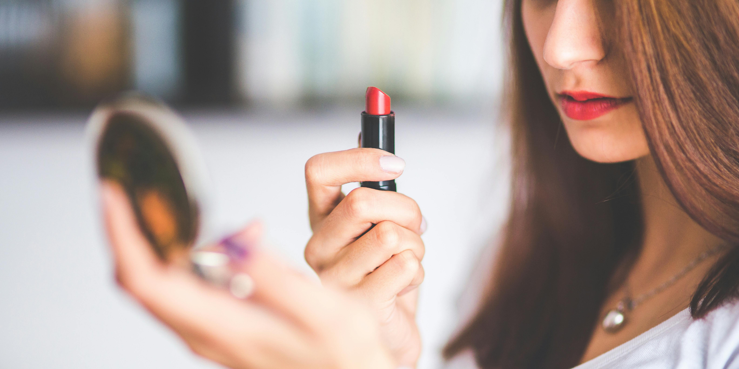 A woman wearing red lipstick | Source: Pexels