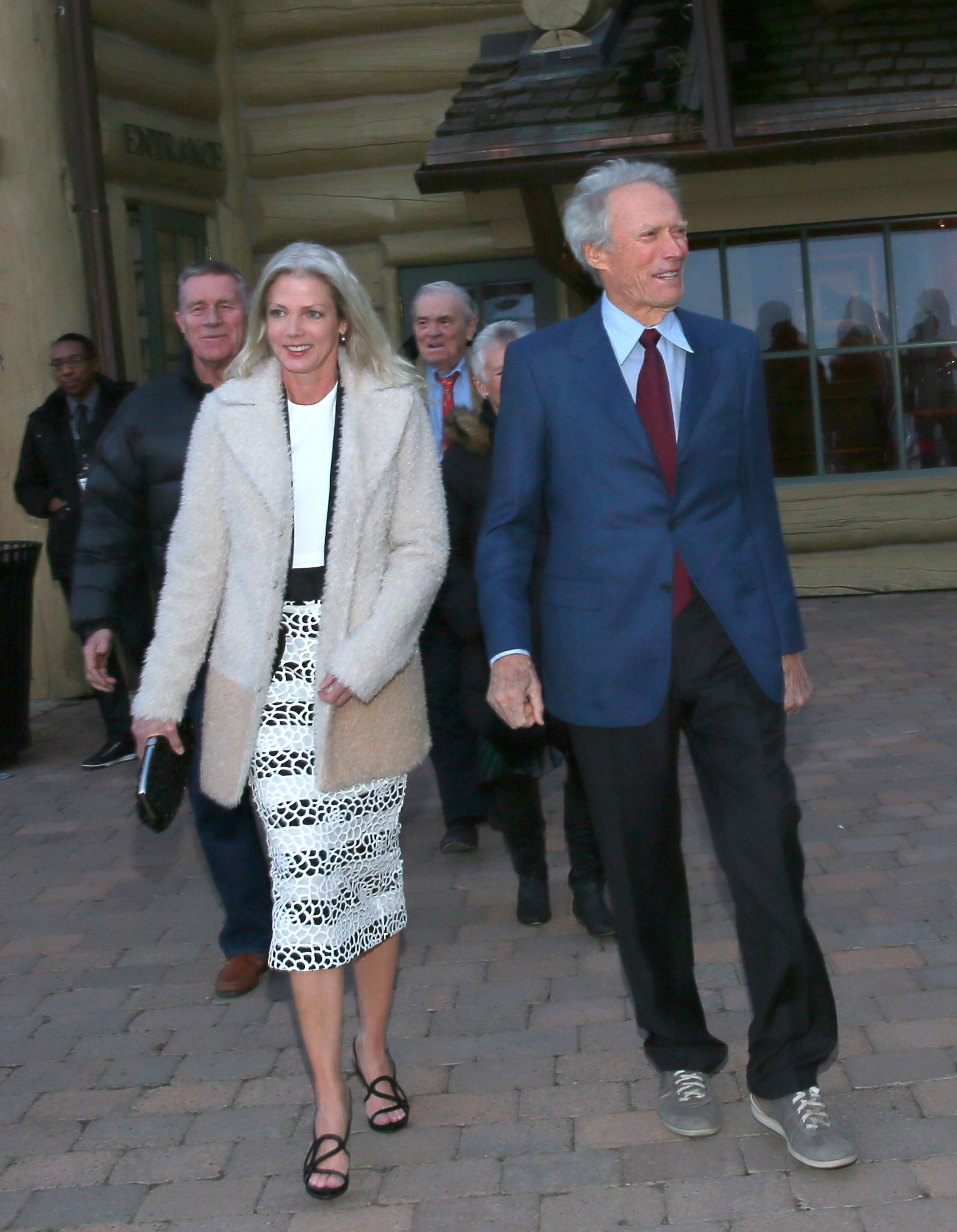 Christina Sandera and Clint Eastwood attend the 4th Annual Sun Valley Film Festival Vision Awards dinner on March 7, 2015, in Sun Valley, Idaho. | Source: Getty Images