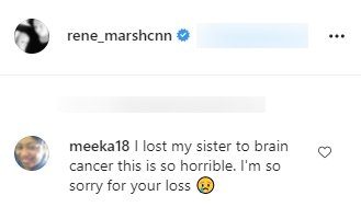 A fan's comment on CNN's Rene Marsh's Instagram post | Photo: Instagram.com/renemarsh