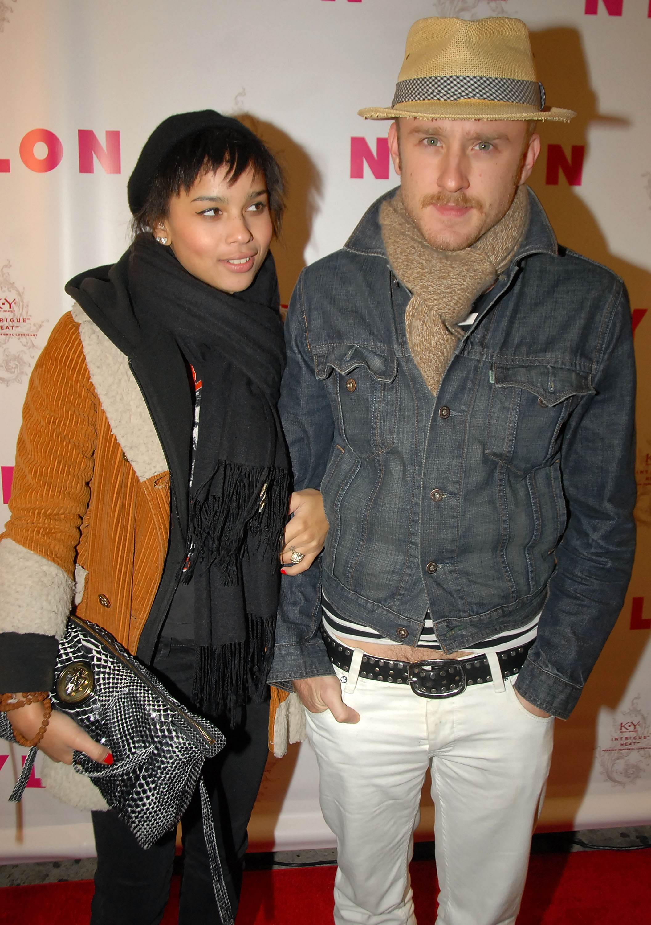 Zoe Kravitz and Ben Foster attend NYLON February Issue Launch with The Kills at Bowery Ballroom, on February 11, 2007 in New York City. | Source: Getty Images