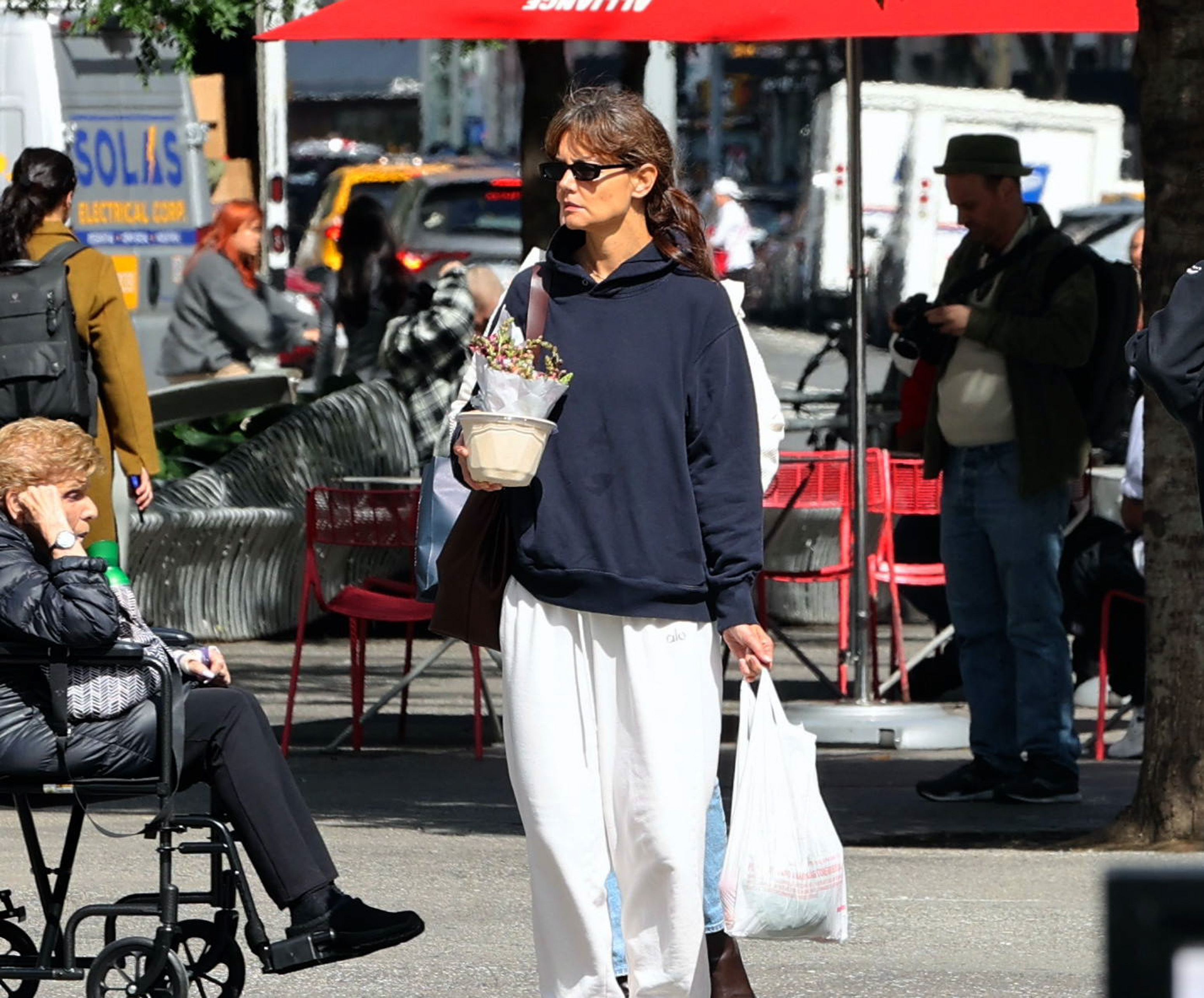 Katie Holmes seen on September 27, 2023, in New York City | Source: Getty Images