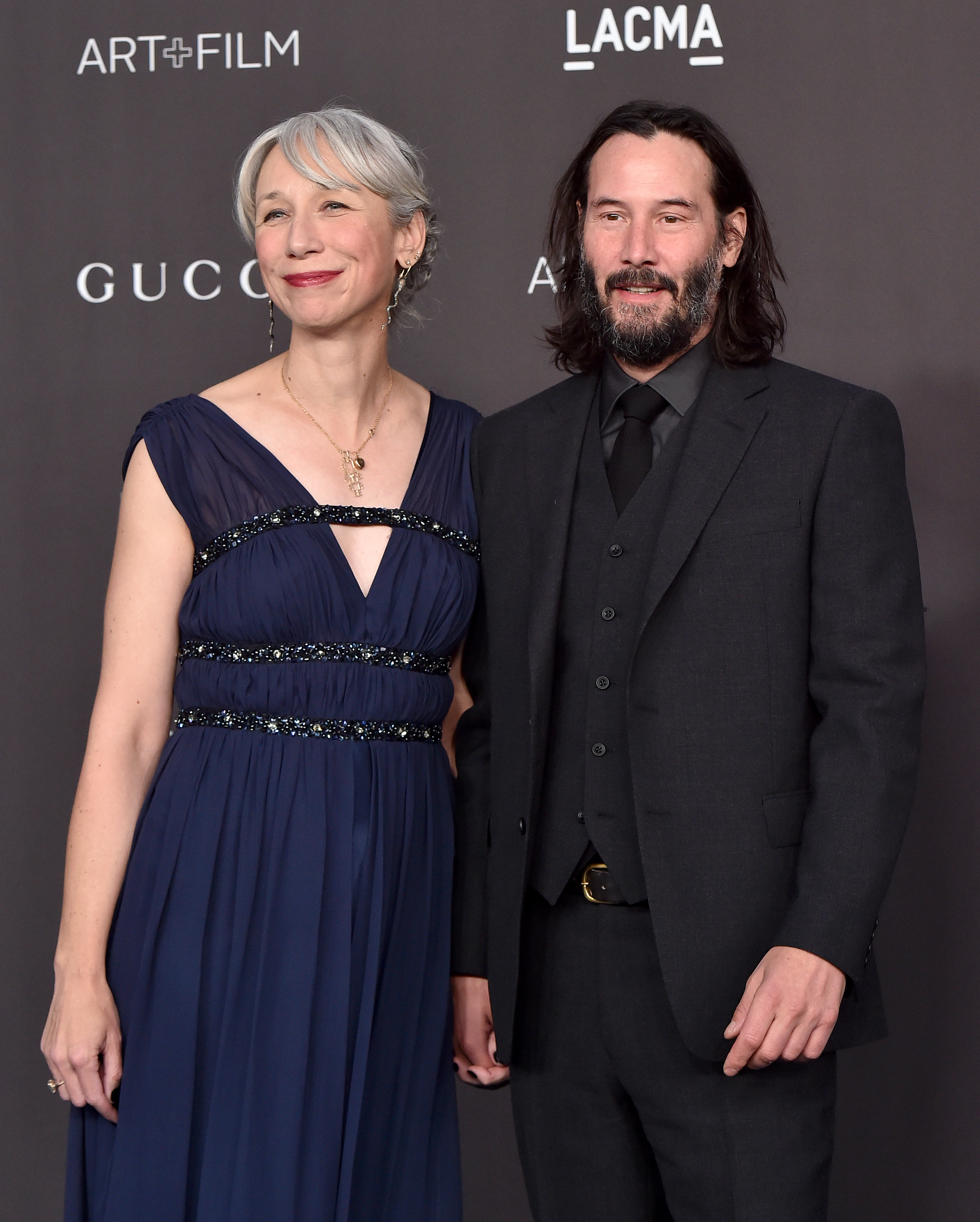 Alexandra Grant and Keanu Reeves attend the 2019 LACMA Art + Film Gala presented by Gucci on November 2, 2019 | Source: Getty Images