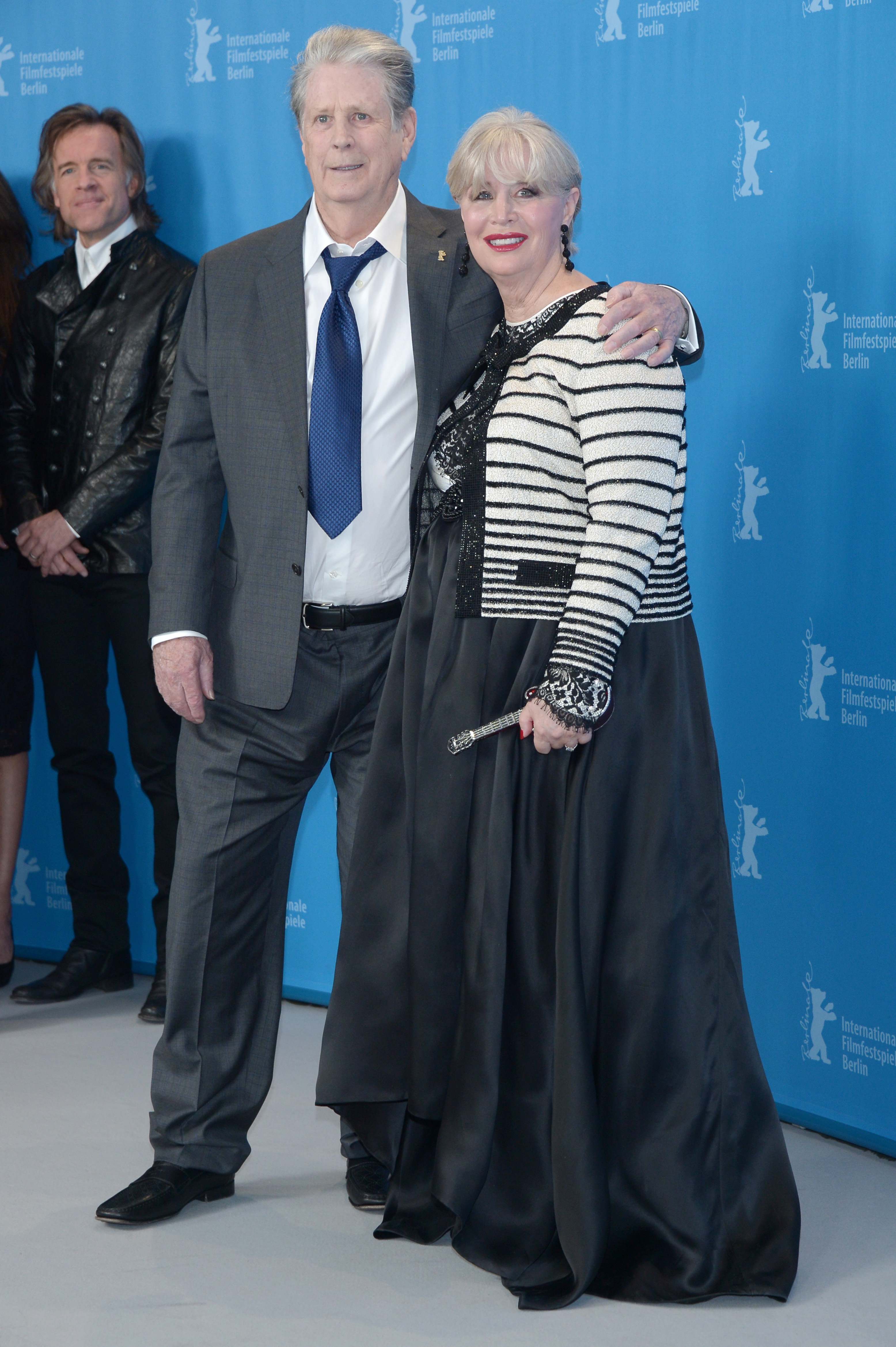 Brian and Melinda Wilson at the "Love & Mercy" photocall during the 65th Berlinale International Film Festival at Grand Hyatt Hotel on February 8, 2015, in Berlin, Germany. | Source: Getty Images