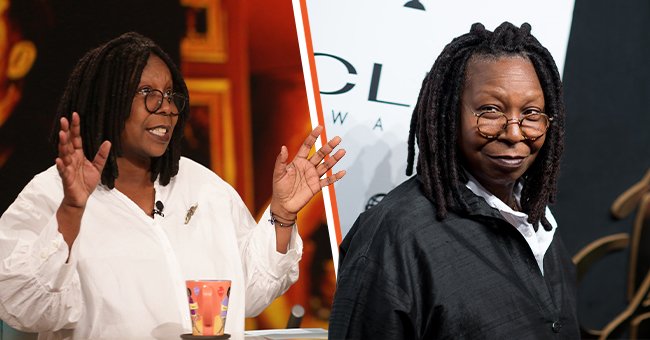 Whoopi Goldberg in an episode of ABC's "The View" - Season 17, 2013 [left]. Whoopi Goldberg at 55th Annual CLIO Awards at Cipriani Wall Street on October 1, 2014 in New York City [right] | Source: Getty Images