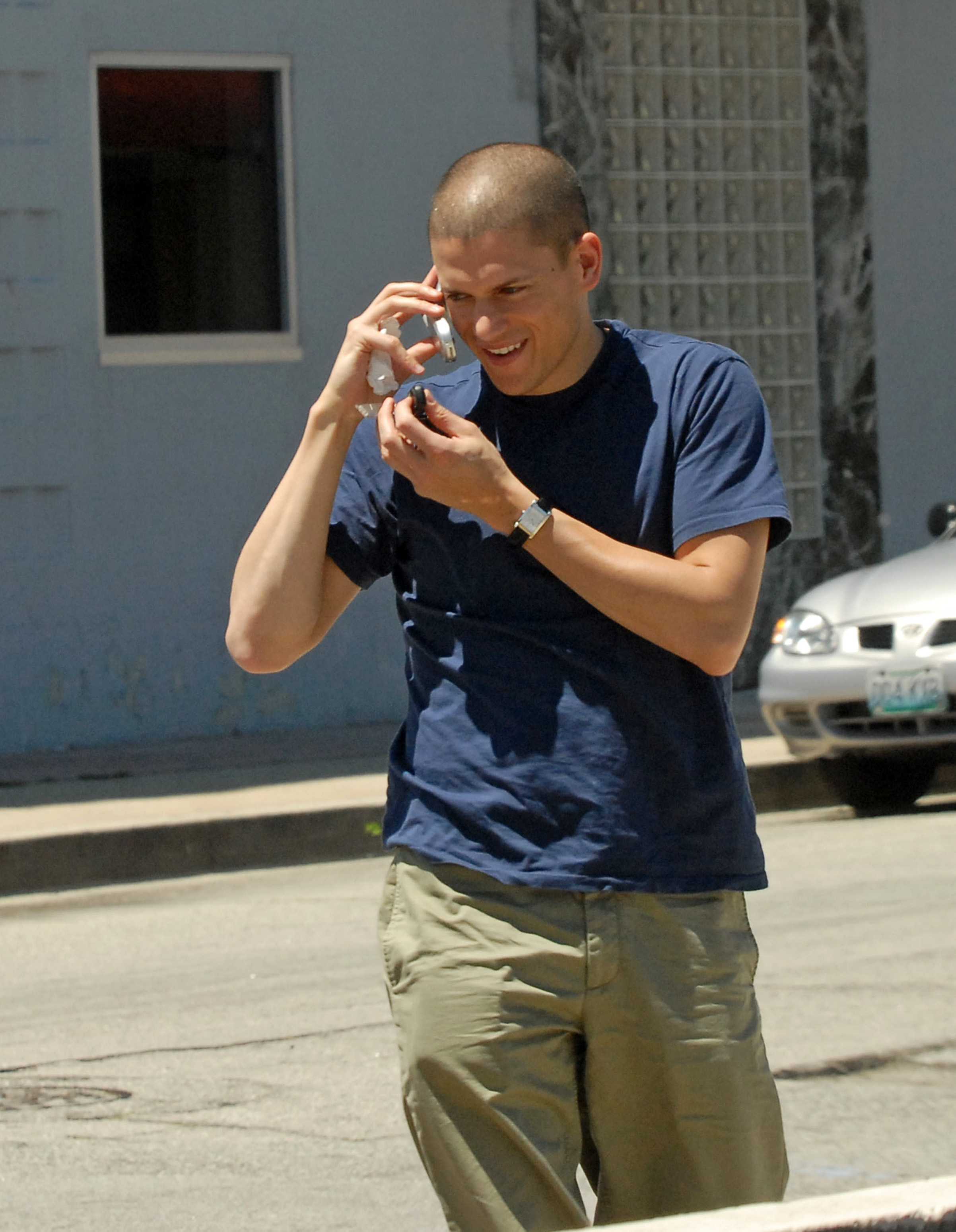 Wentworth Miller pictured on May 23, 2006, in Los Angeles, California.