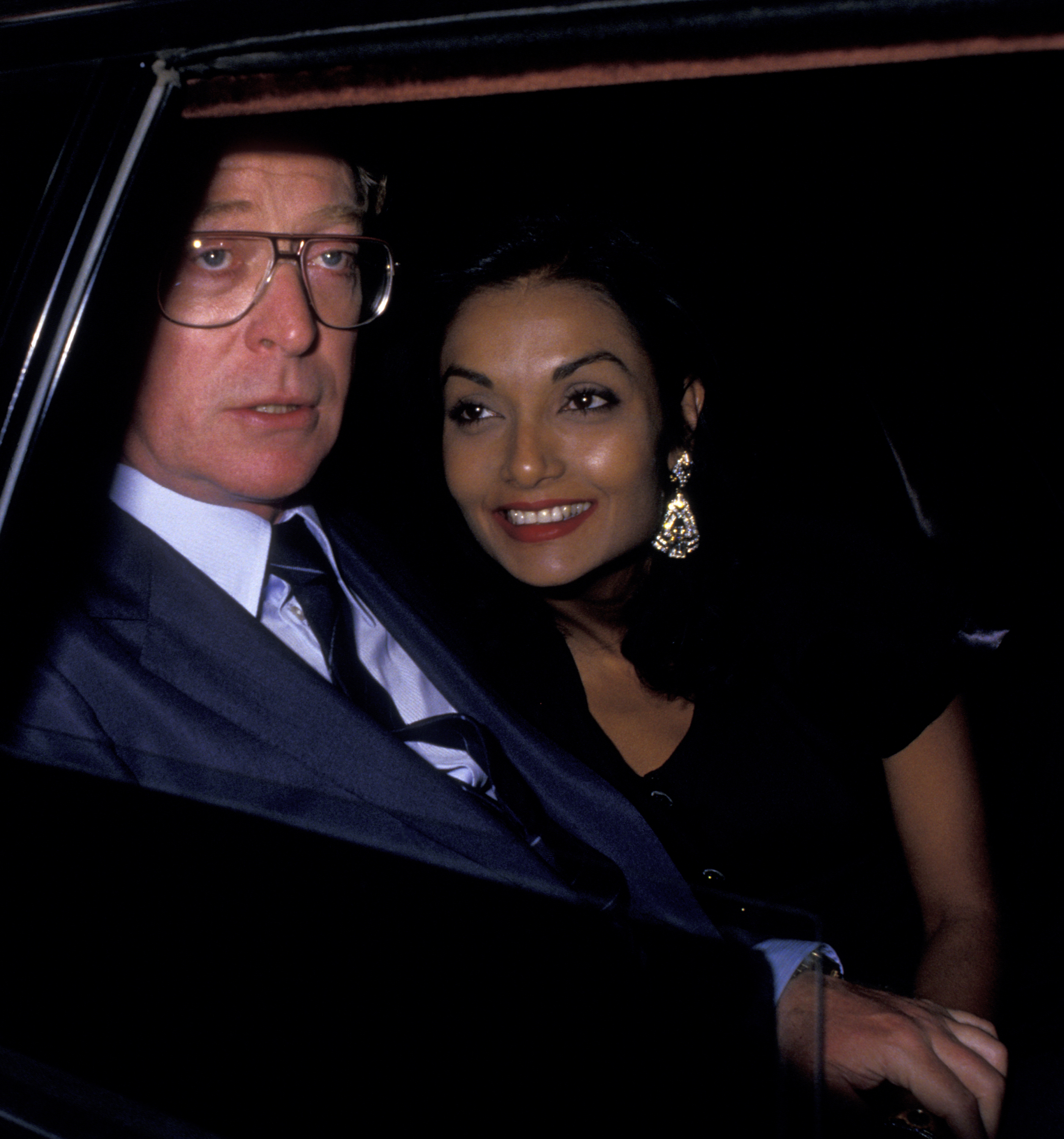 Actor Michael Caine and his wife Shakira Caine attend the premiere of "Fourth Protocol" at the Baronet Theater on August 24, 1987 in New York City | Source: Getty Images