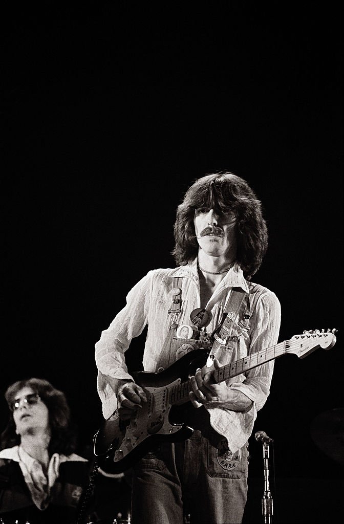 Singer/songwriter and former Beatles member, George Harrison (R) and band memeber, keyboardist Billy Preston perform on stage during their "North American Tour" at the Capitol Center | Getty Images / Global Images Ukraine Singer/songwriter and former Beatles member, George Harrison (R) and band memeber, keyboardist Billy Preston perform on stage during their "North American Tour" at the Capitol Center | Getty Images / Global Images Ukraine