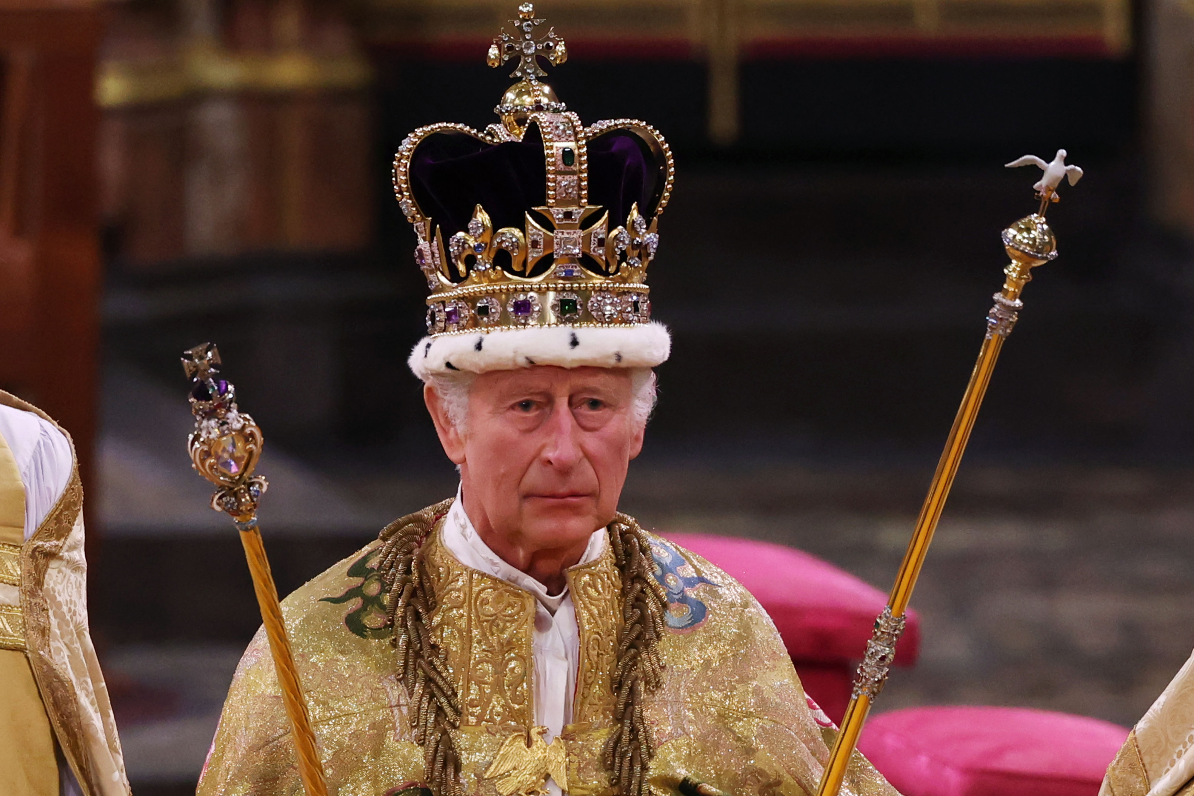 King Charles III after his Coronation in London, England, on May 6, 2023. | Source: Getty Images