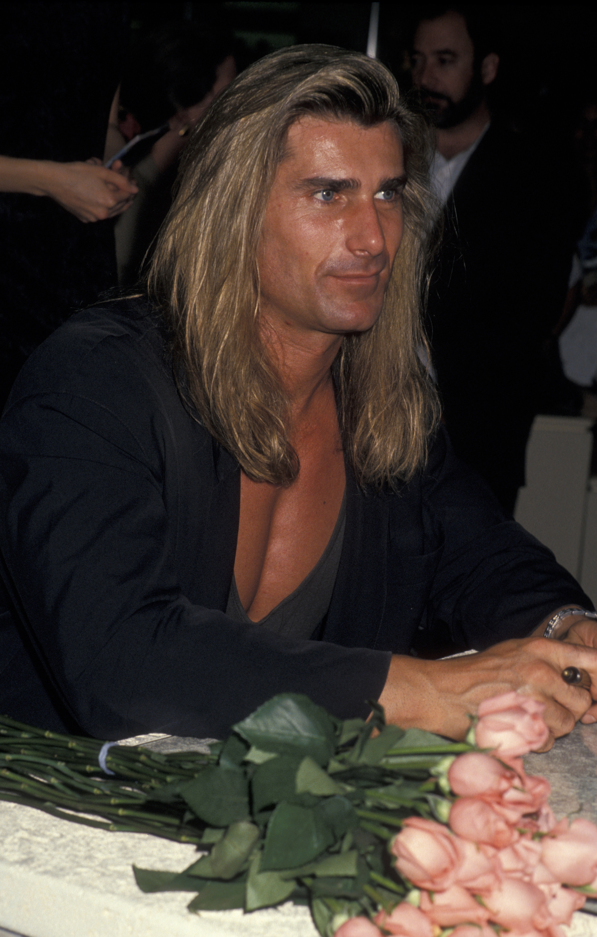 The model attends the in-store appearance for Mediterraneum on February 22, 1994 | Source: Getty Images