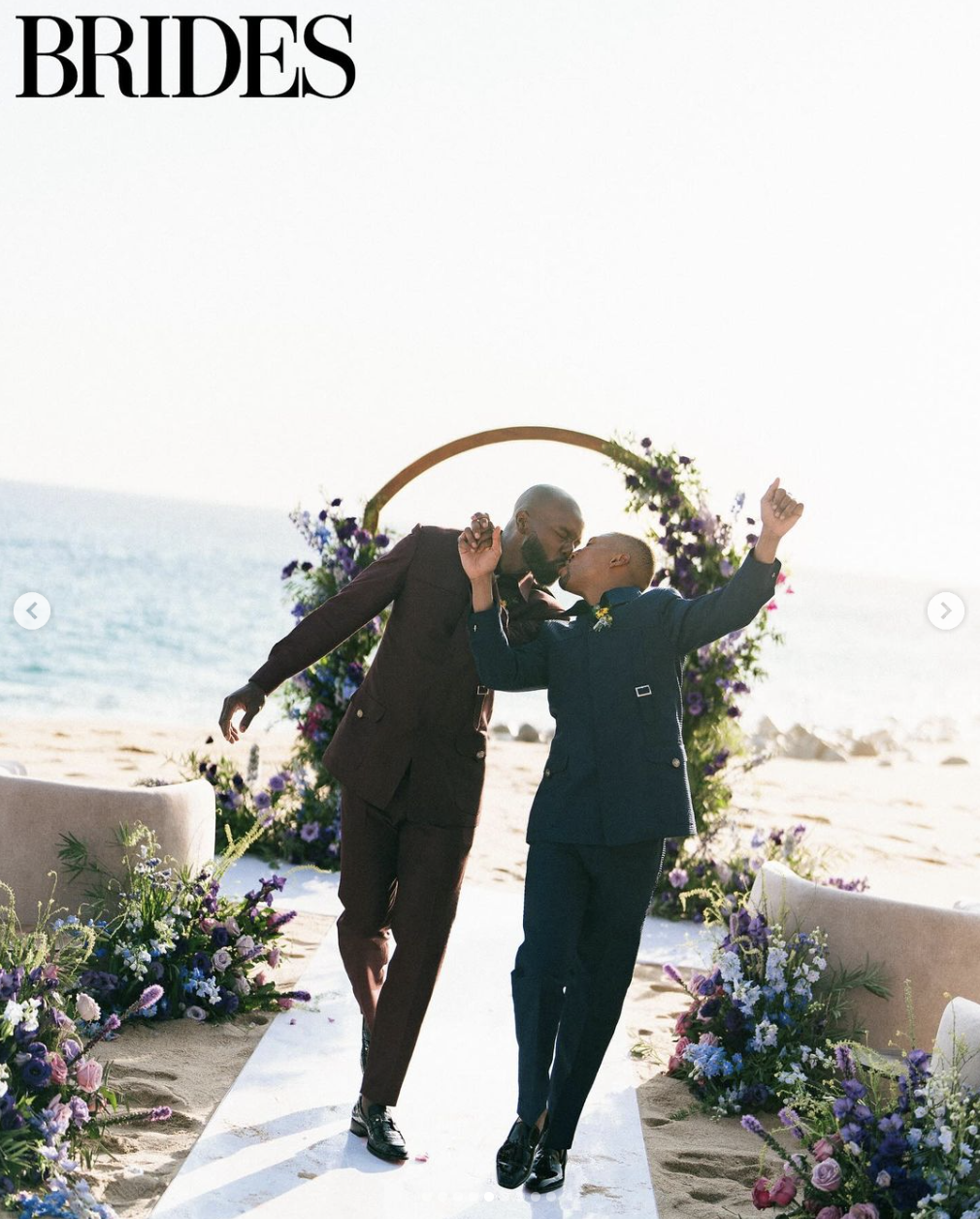 Greg Mathis Jr. and Elliott Cooper on their wedding day  posted on October 24, 2024 | Source: Instagram/brides