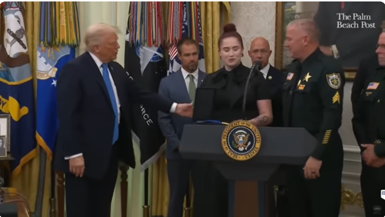 Donald Trump and Alexandria Diaz, from a post dated May 21, 2025 | Source: Youtube/@PalmBeachPost