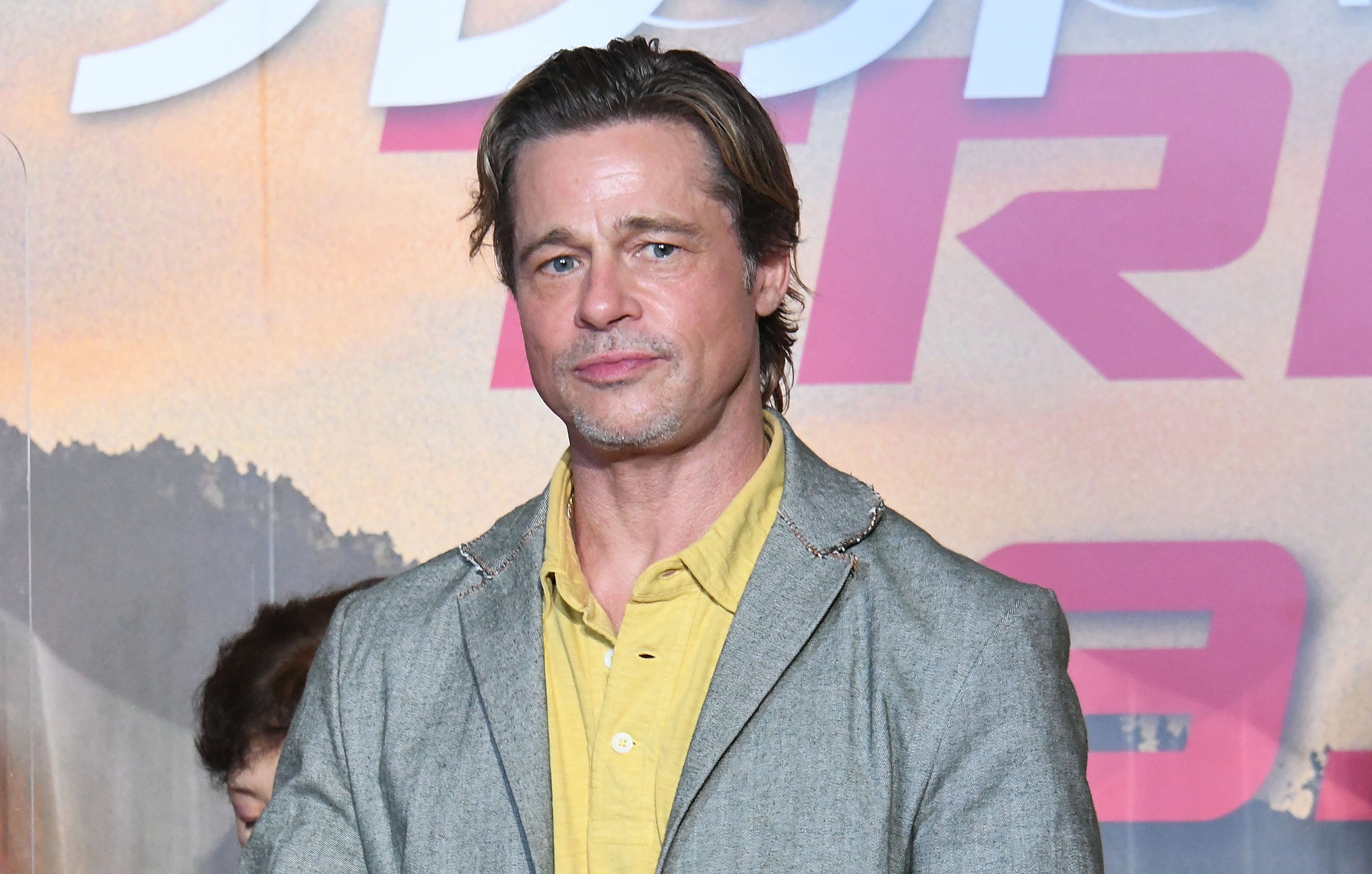 Brad Pitt at the "Bullet Train" stage greeting on August 23, 2022, in Kyoto, Japan | Source: Getty Images