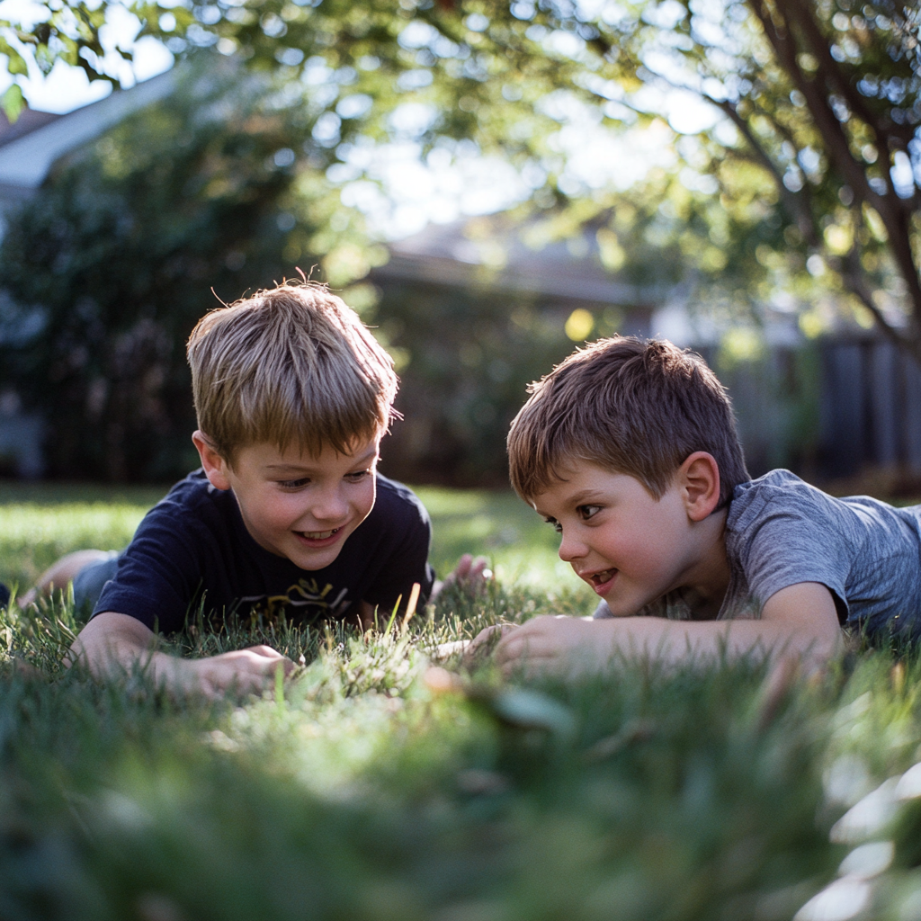 Two boys playing together | Source: Midjourney