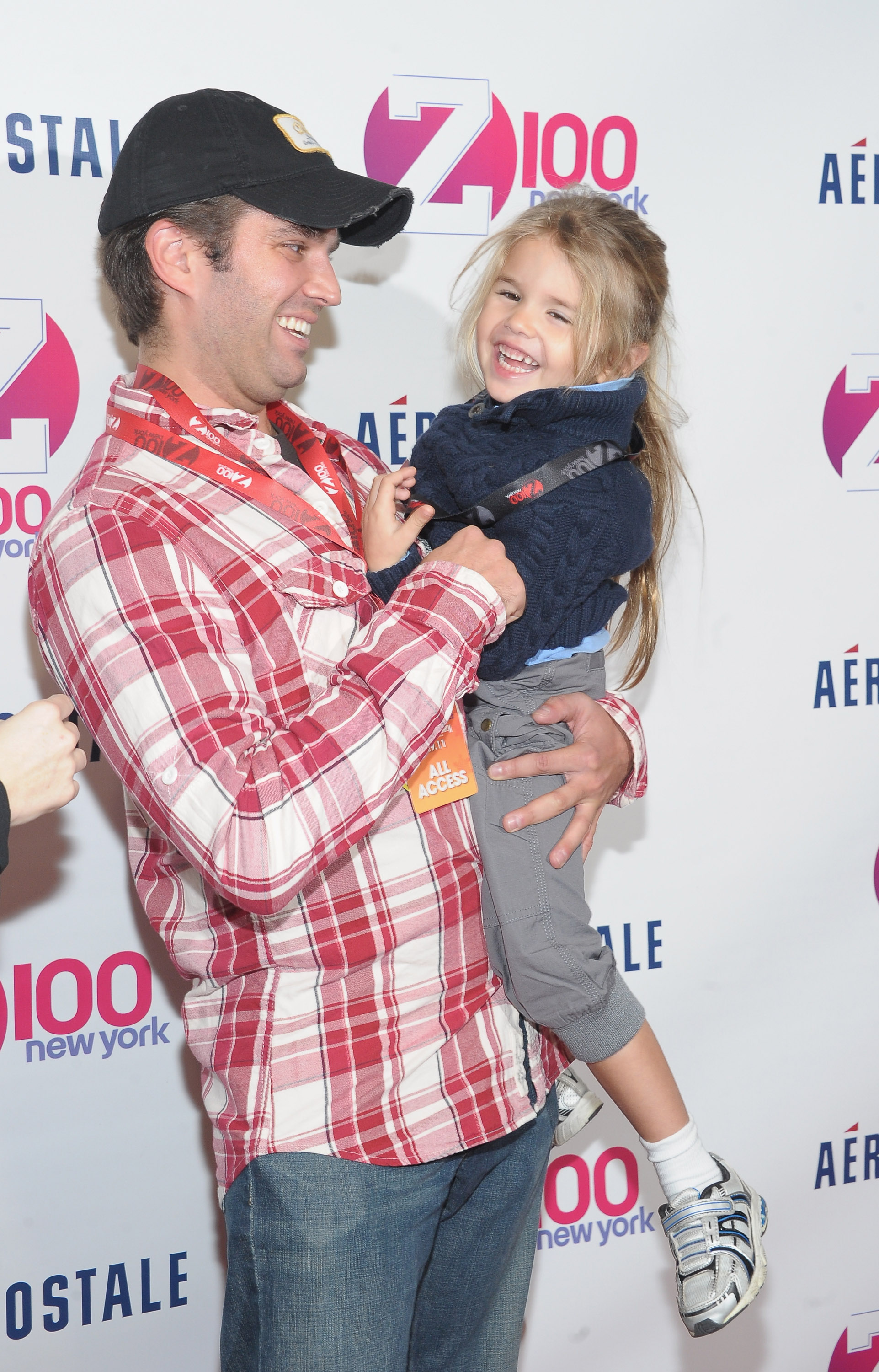 Donald Trump Jr. and his daughter Kai Madison Trump attend Z100's Jingle Ball 2011, presented by Aeropostale Madison Square Garden on December 9, 2011 in New York City | Source: Getty Images