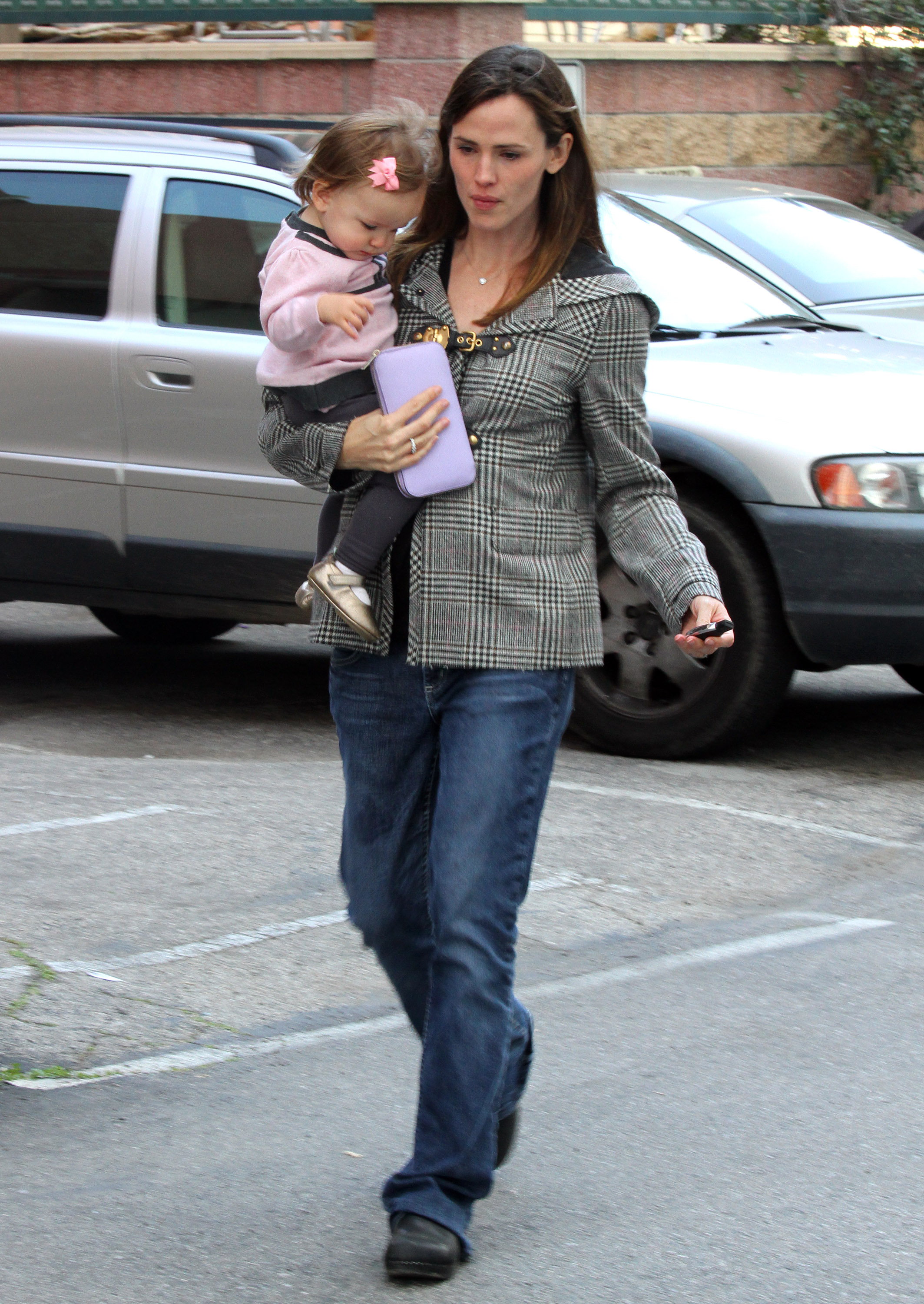 Jennifer Garner and Seraphina Affleck seen on March 13, 2010 in Santa Monica, California. | Source: Getty Images
