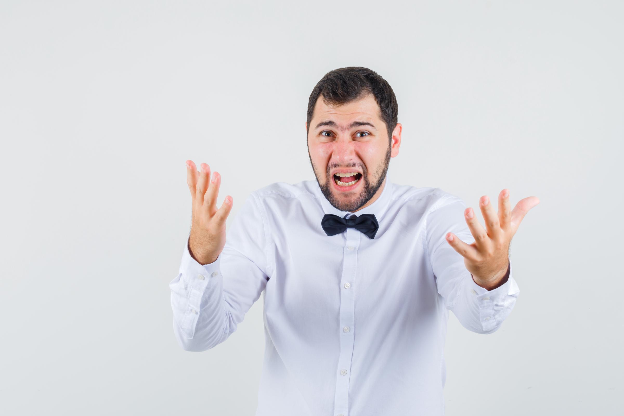 A shocked groom | Source: Freepik