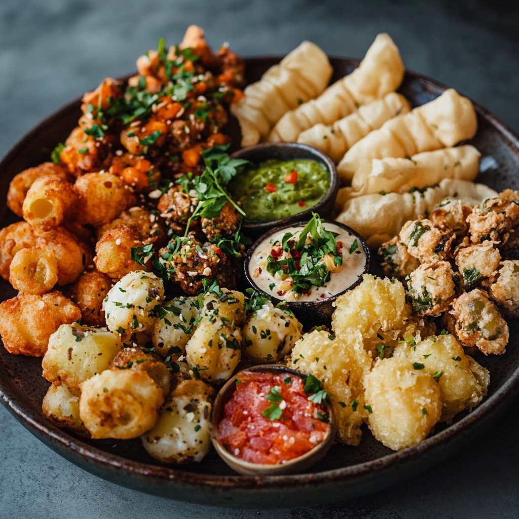 A platter of food | Source: Midjourney