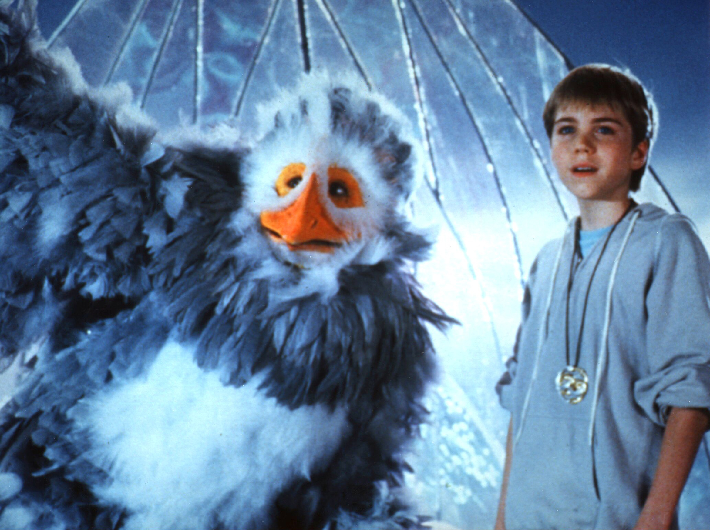Jonathan Brandis on the film set of "The Never Ending Story II," in 1990 | Source: Getty Images