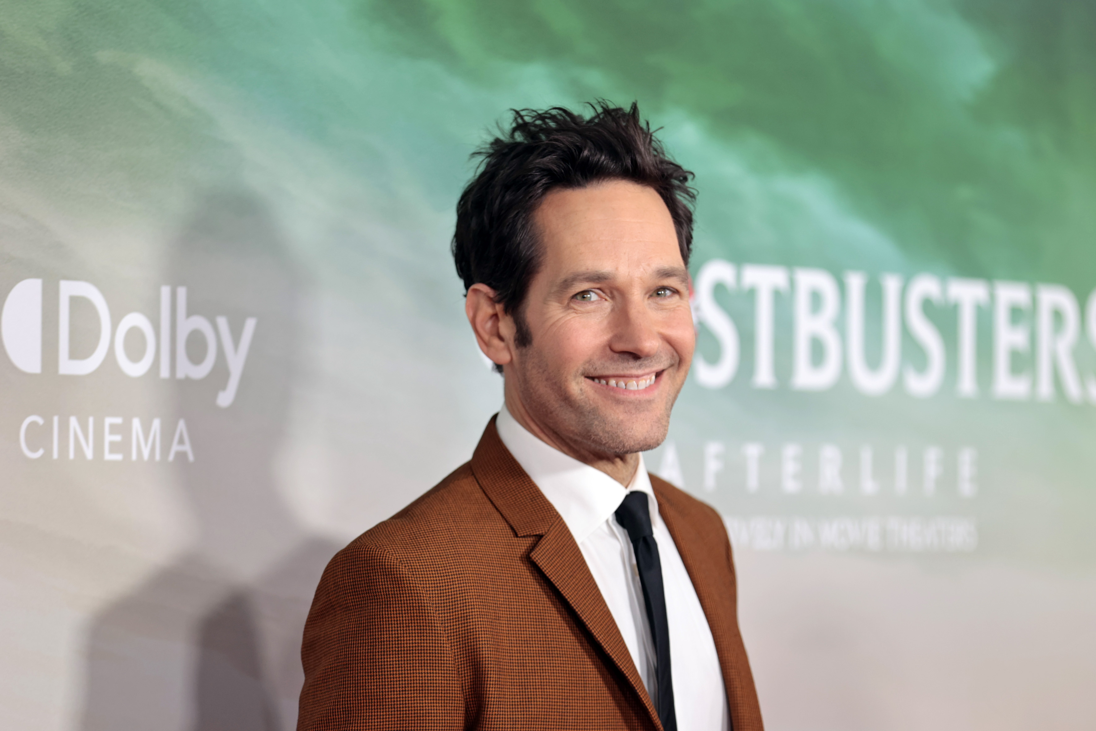 Paul Rudd at the the "Ghostbusters: Afterlife" New York premiere at AMC Lincoln Square Theater on November 15, 2021 | Source: Getty Images
