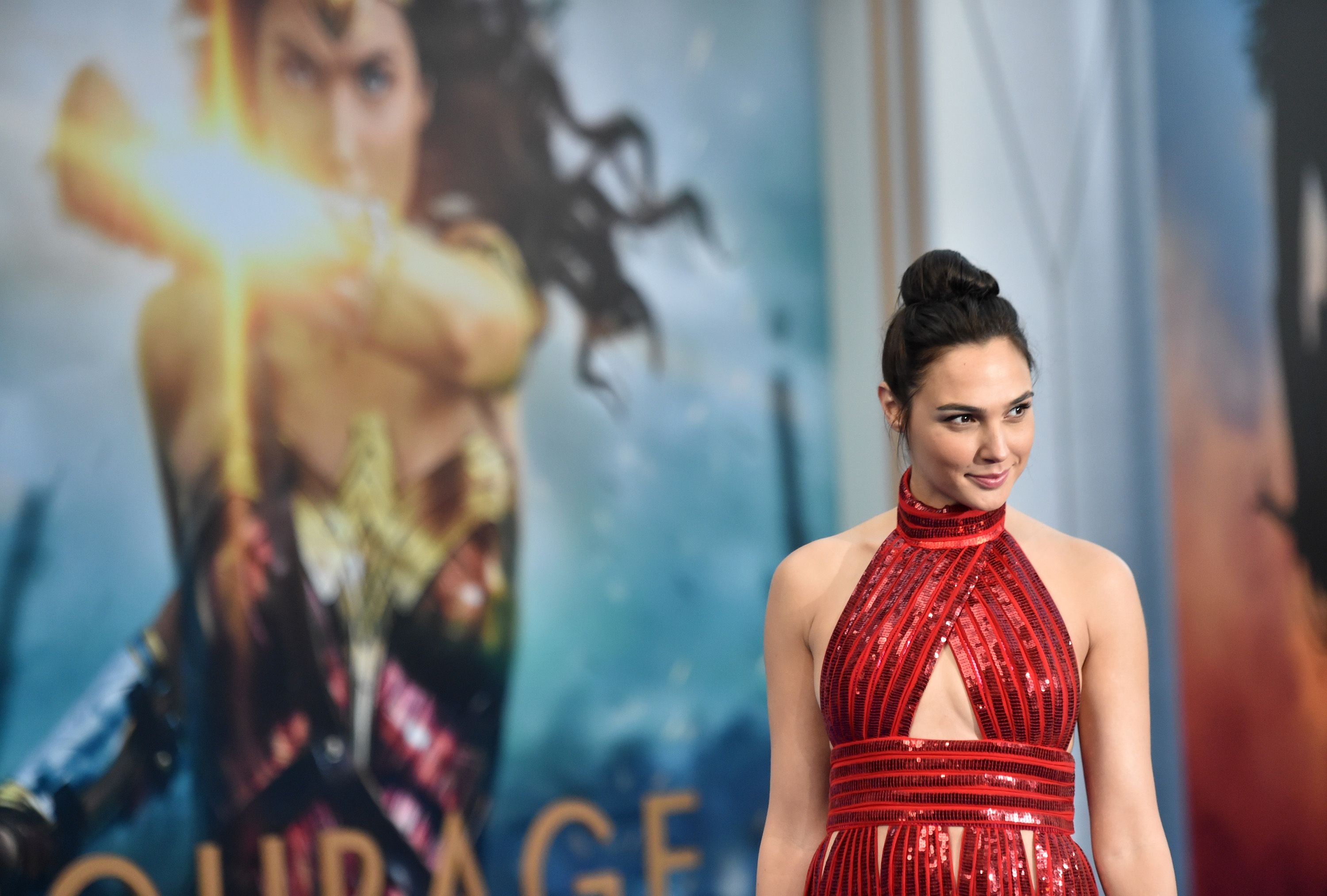 Gal Gadot at the premiere of "Wonder Woman" in 2017 in Hollywood, California | Source: Getty Images
