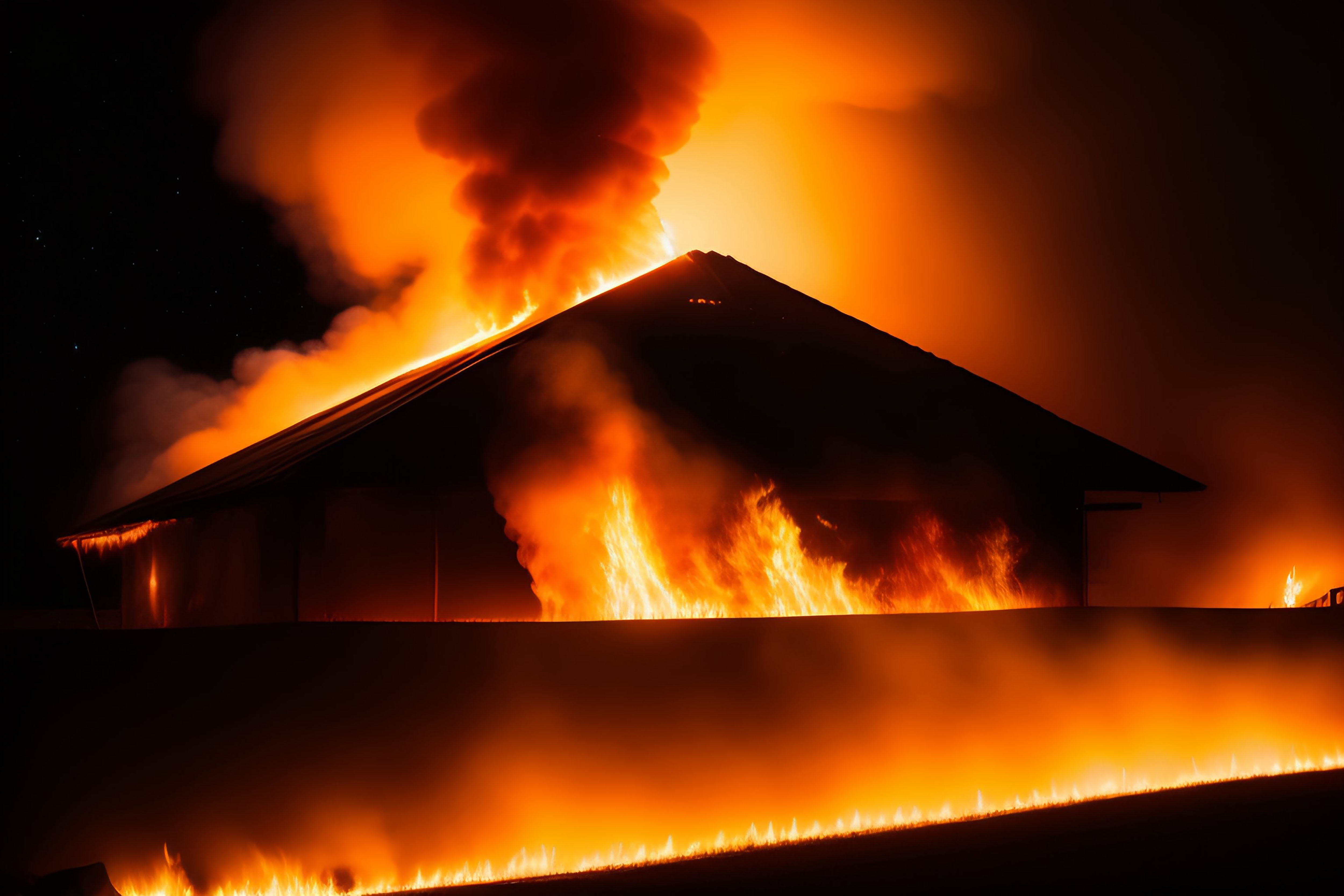A house burning down. For illustration purposes only | Source: Freepik