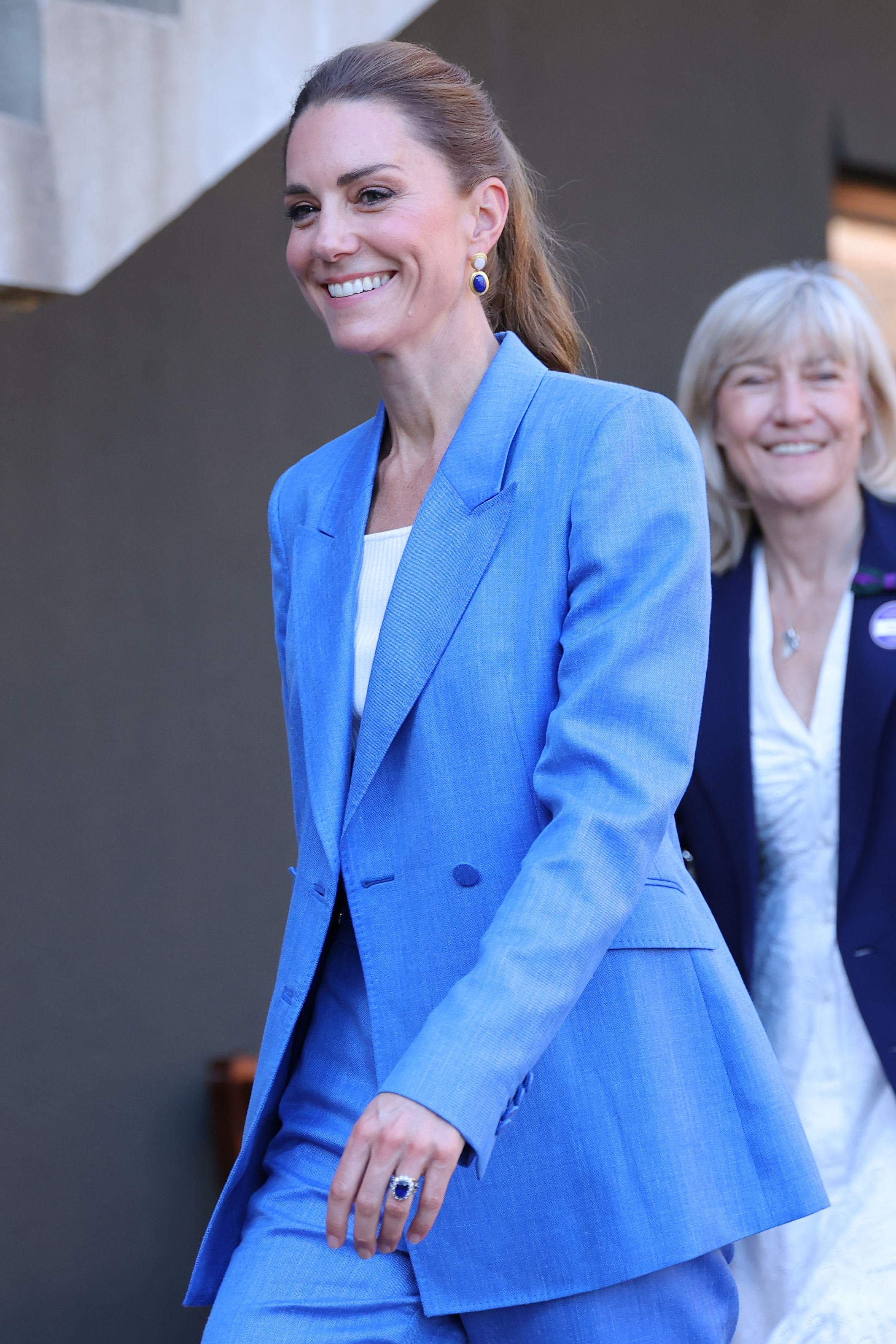 Catherine, Princess of Wales, smiled warmly as an avid tennis supporter. | Source: Getty Images
