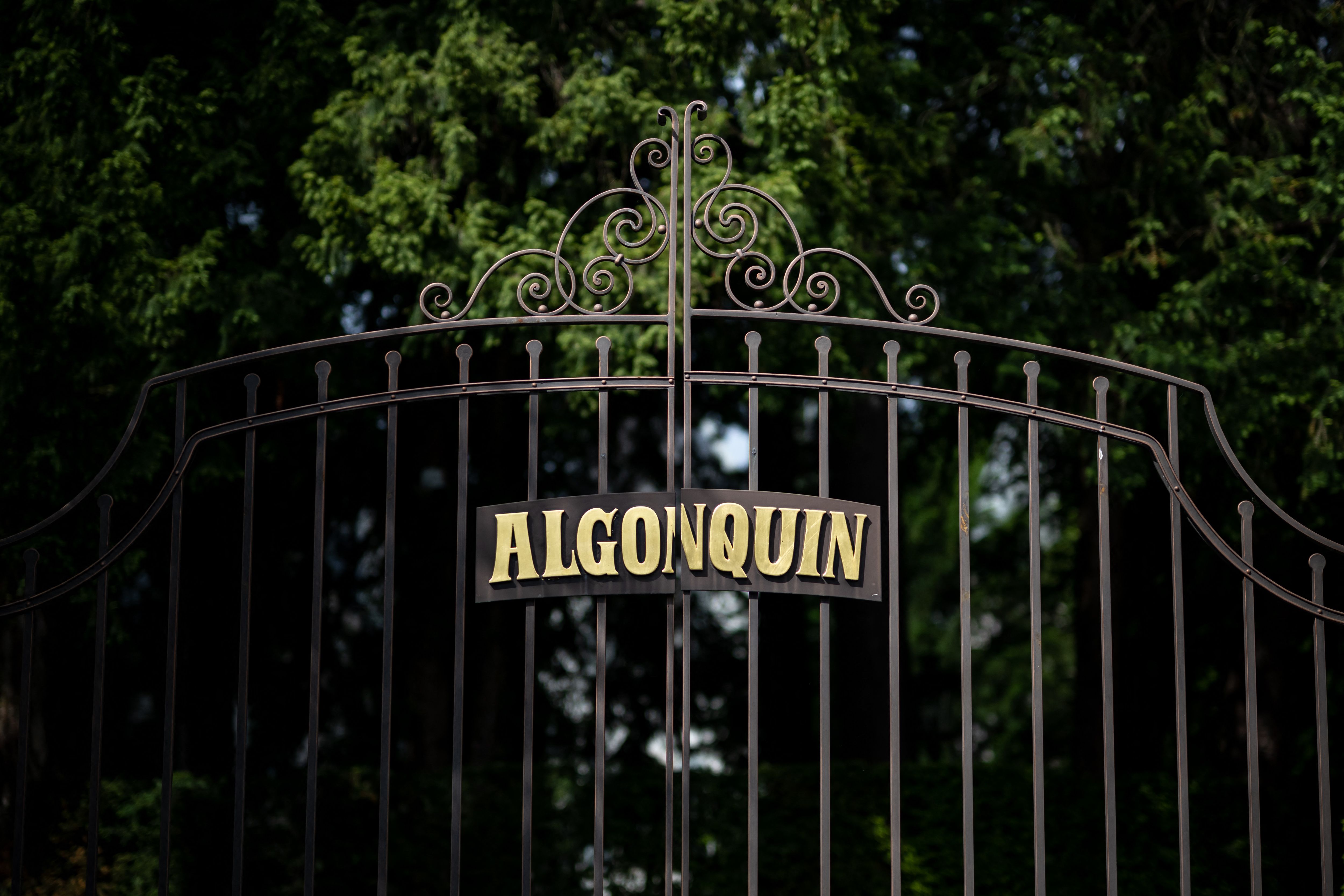 The gate of Chateau Algonquin, Turner's home in Switzerland | Source: Getty Images
