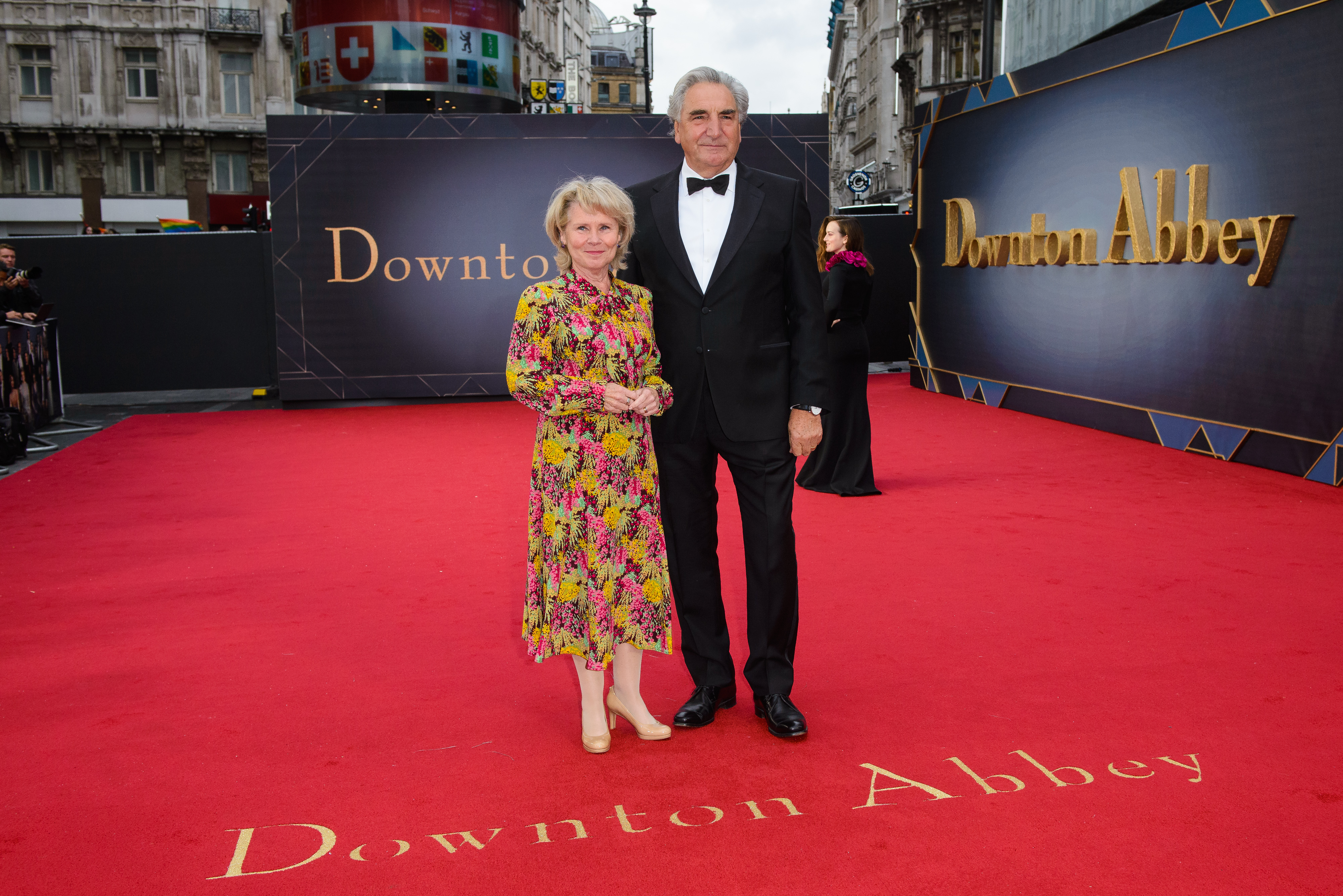 Imelda Staunton and Jim Carter at the premiere of "Downton Abbey" hosted at Cineworld Leicester Square in London, England, on September 09, 2019. | Source: Getty Images