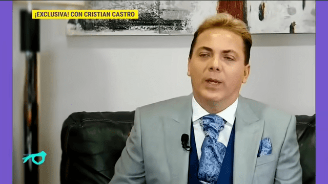 Cristian Castro declarando | Imagen tomada de: YouTube / Imagen Entretenimiento