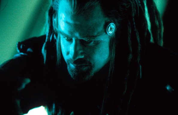 John Travolta in scene from the film 'Battlefield Earth', 2000. | Source: Getty Images