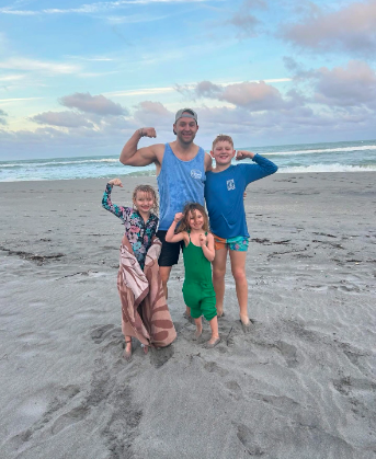 Ryan Jennings with three of his kids, posted in April 2026. | Source: GoFundMe/Support for Emily Jennings & Family