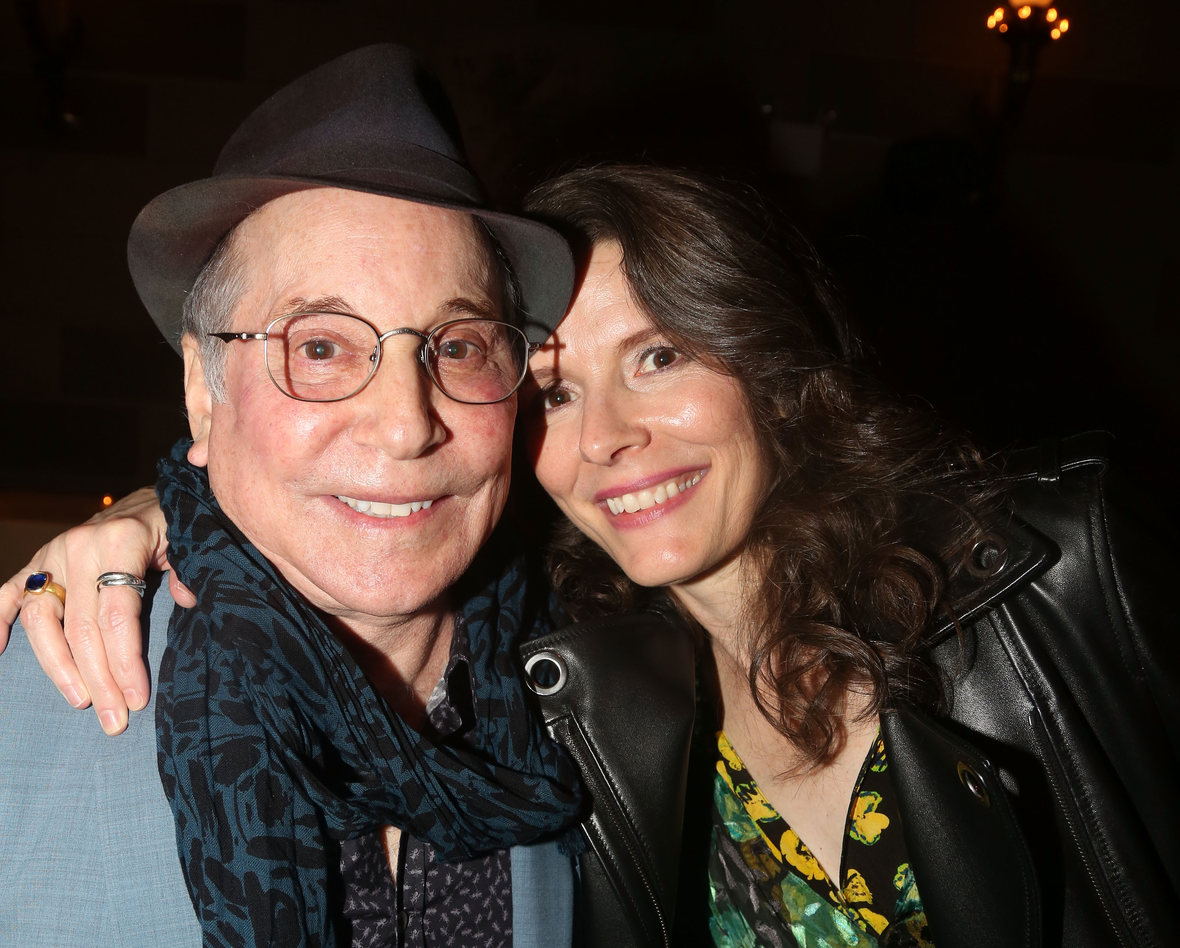 Paul Simon and Edie Brickell pose at the Opening Night After Party for the new musical "Bright Star" on Broadway at Gotham Hall on March 24, 2016 in New York City | Source: Getty Images