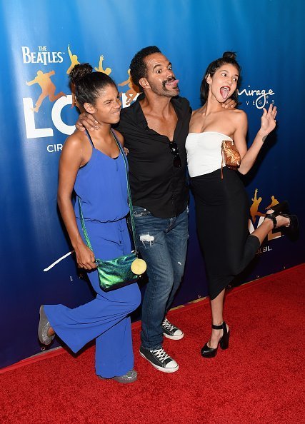 Lola St. John, Kristoff St. John and Paris St. John attend the 10th anniversary of 'The Beatles LOVE by Cirque du Soleil' at The Mirage Hotel & Casino on July 14, 2016, in Las Vegas, Nevada.| Photo: Getty Images