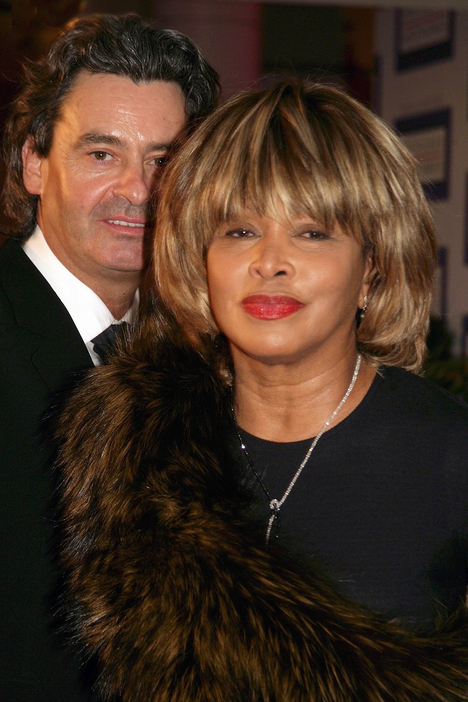Tina Turner with her partner Erwin Bach at the presentation of the German Media Prize, Baden-Baden, February 13, 2005. | Source: Getty Images