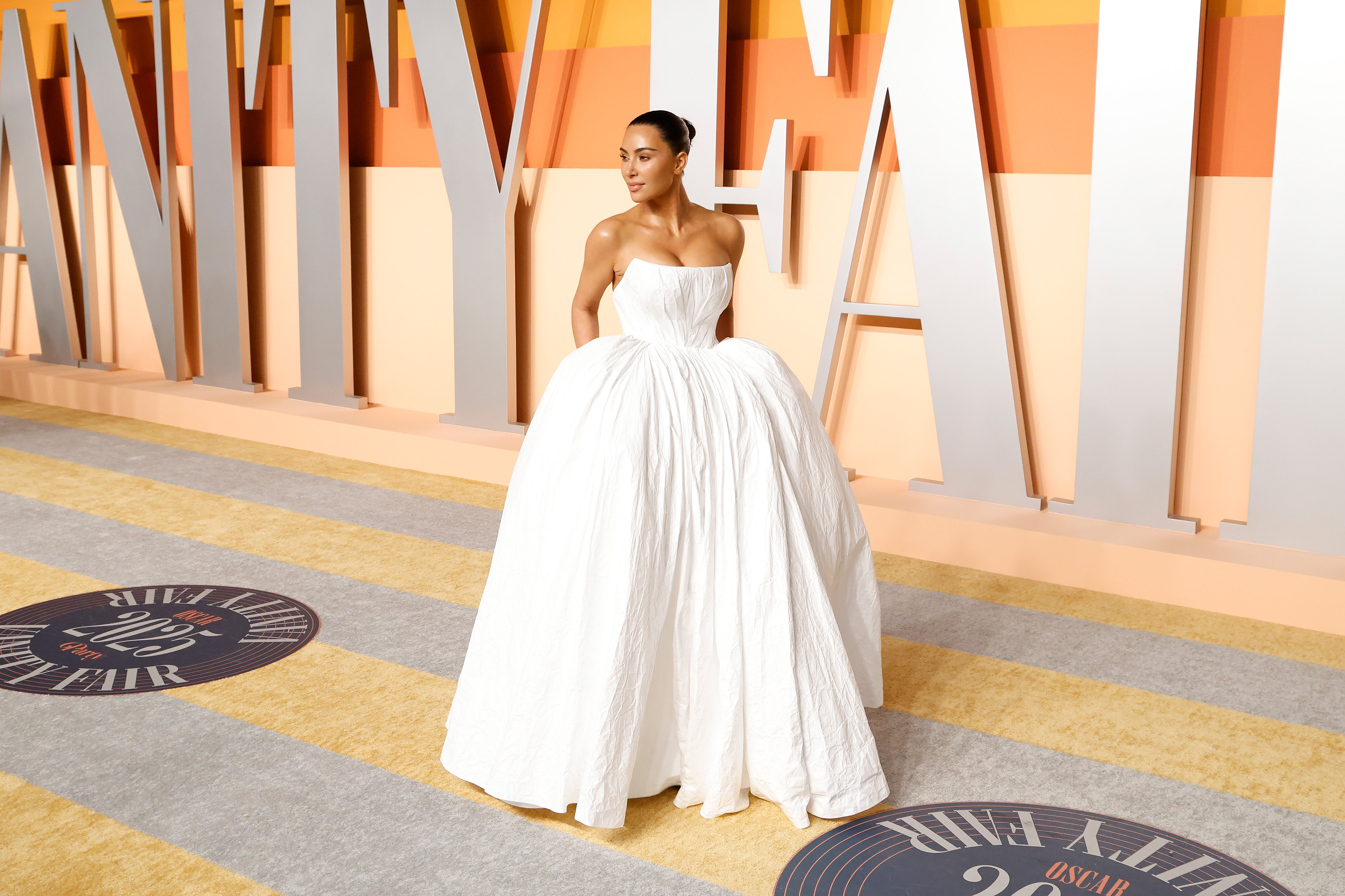 Kim Kardashian photographed at the Vanity Fair Oscar Party on March 2, 2025, in Beverly Hills, California. | Source: Getty Images