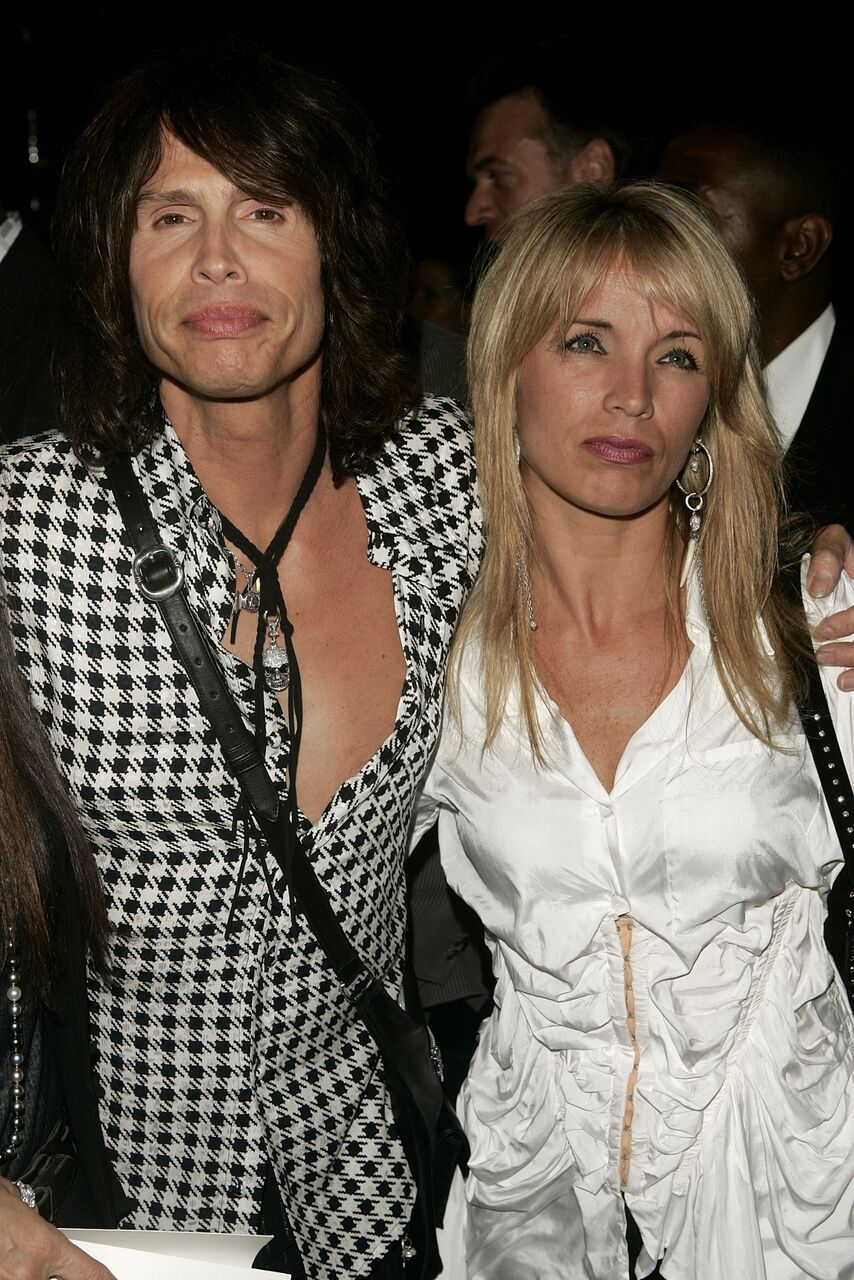 Steven Tyler and wife Teresa Barrick attend the Marc Jacobs show during the Olympus Fashion Week Spring 2005. | Source: Getty Images