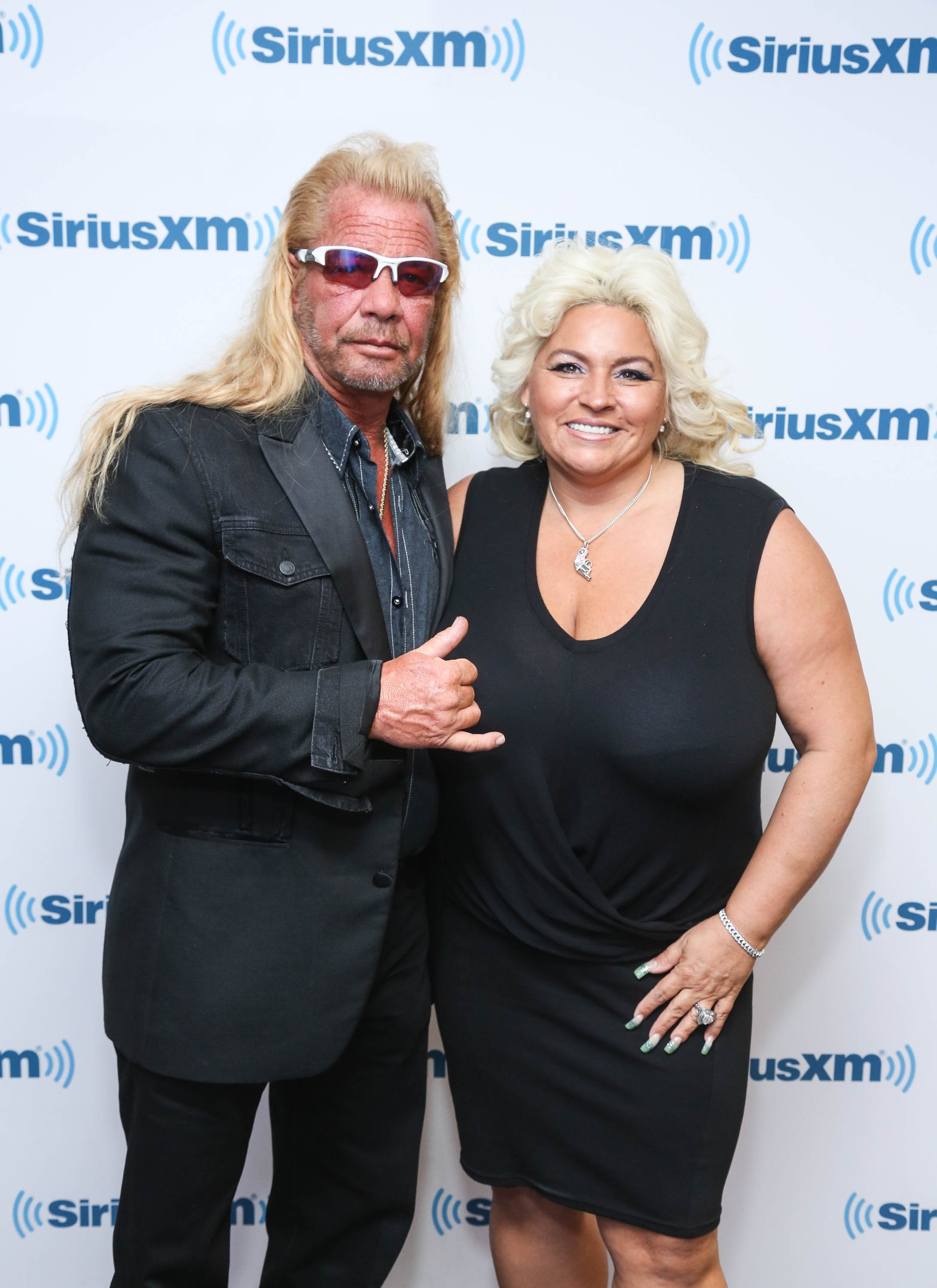 Dog the Bounty Hunter, Duane Chapman and wife Beth Chapman visit at SiriusXM Studios on June 9, 2014 in New York City. | Source: Getty Images