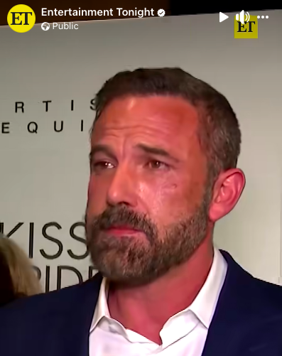 Ben Affleck speaking with Entertainment Tonight. | Source: Facebook/Entertainment Tonight