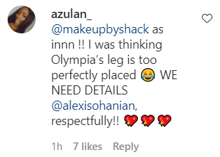 A fan's comment on Serena Williams' family picture. | Photo: Instagram/Alexisohanian